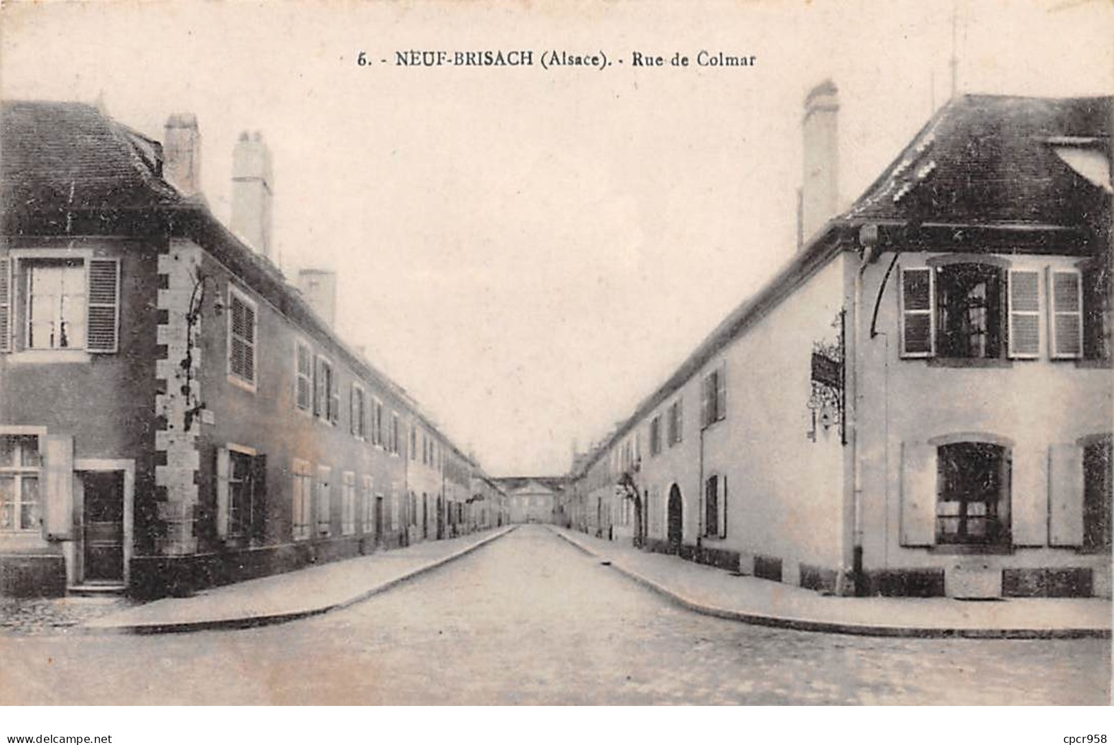 68 .n° 110100 . Neuf Brisach . Rue De Colmar . - Neuf Brisach