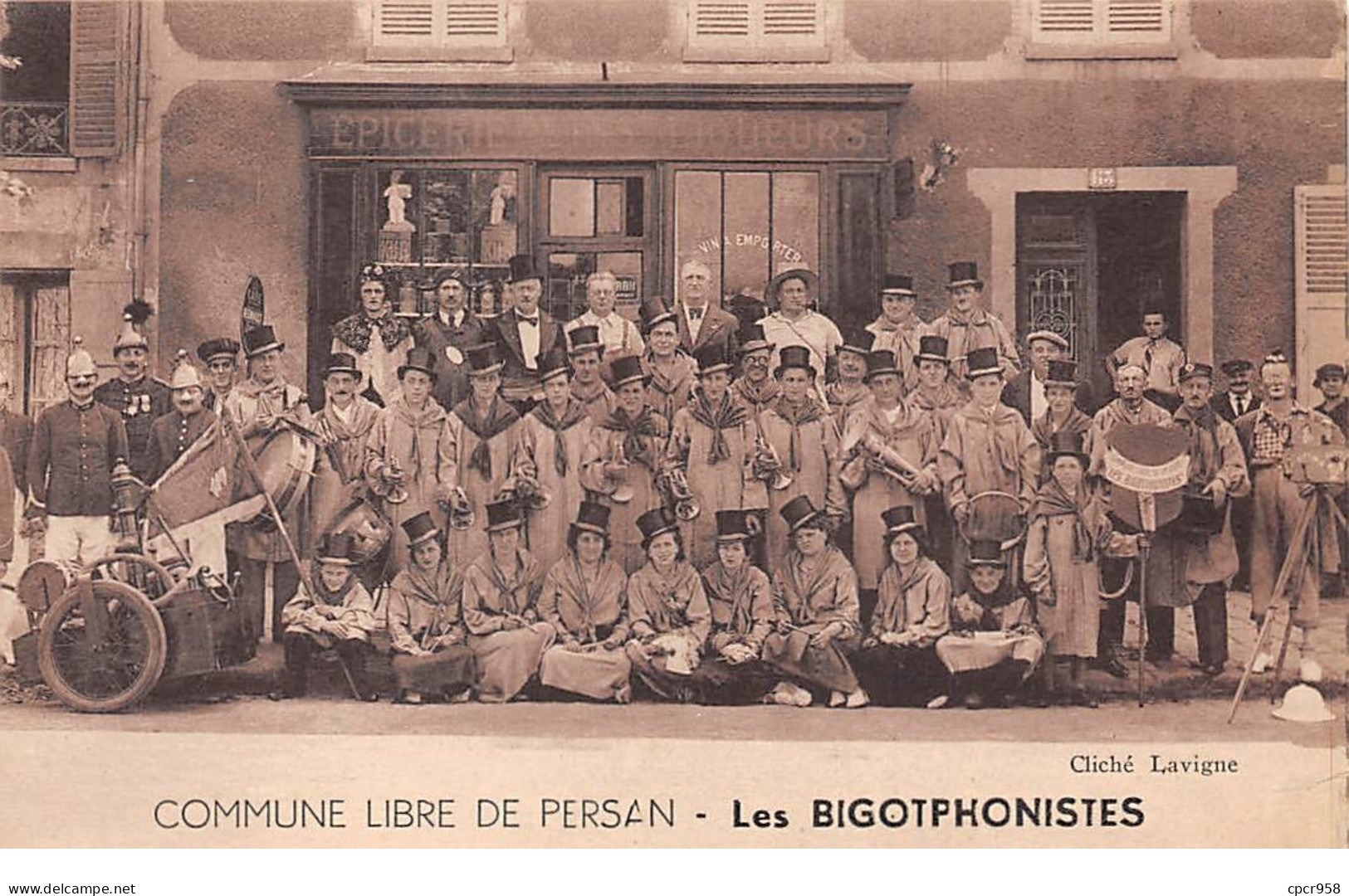 95 .n° 110604 . Persan . Pompiers . Les Bigotphonistes . - Persan