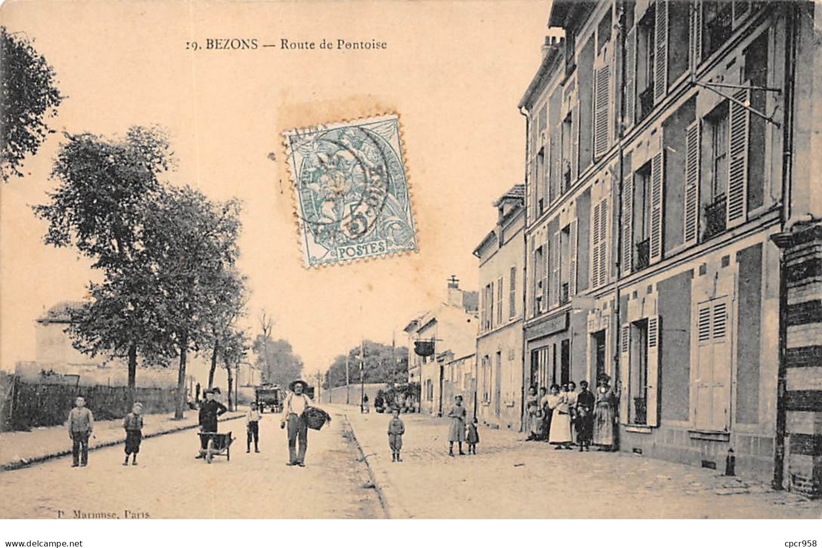 95 .n° 110623 . Bezons . Route De Pontoise . - Bezons