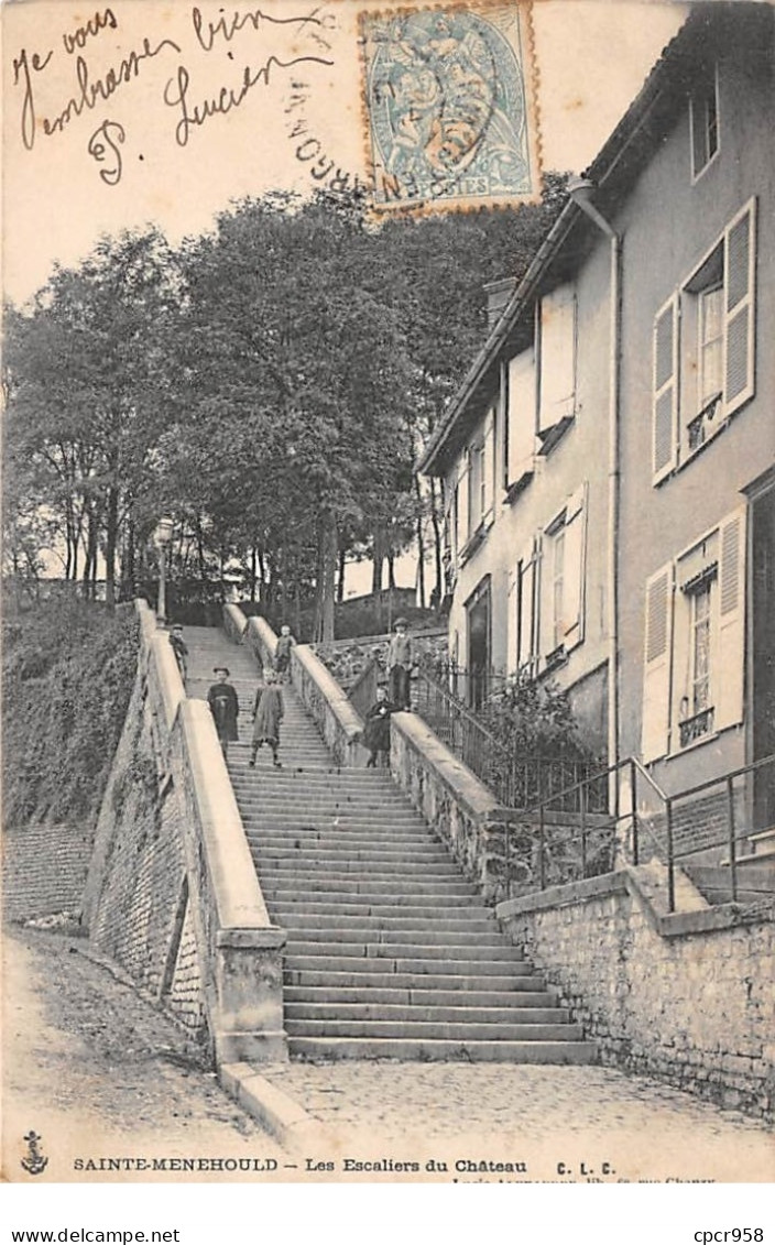 51 .n° 109912 .  Sainte Menehould . Les Escaliers Du Chateau . - Sainte-Menehould