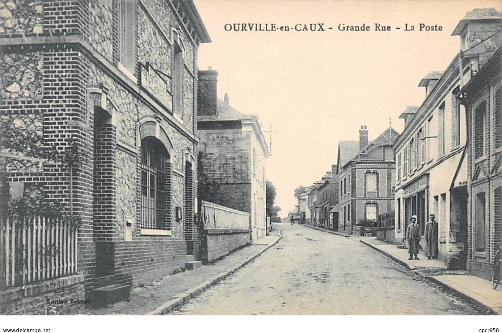 76 .n° 110247 . Ourville En Caux . Grande Rue . La Poste . - Ourville En Caux