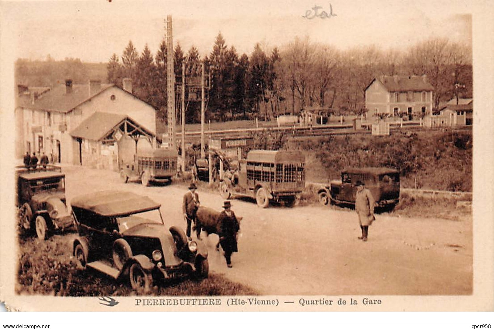 87 .n° 109091.  Pierre Buffiere . Voitures .quartier De La Gare .en L Etat . - Pierre Buffiere