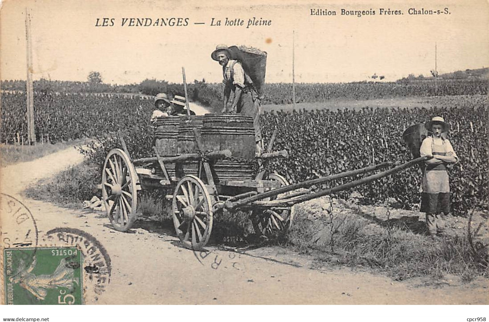 Agriculture - N°64243 - Les Vendanges - La Hotte Pleine - Vignes