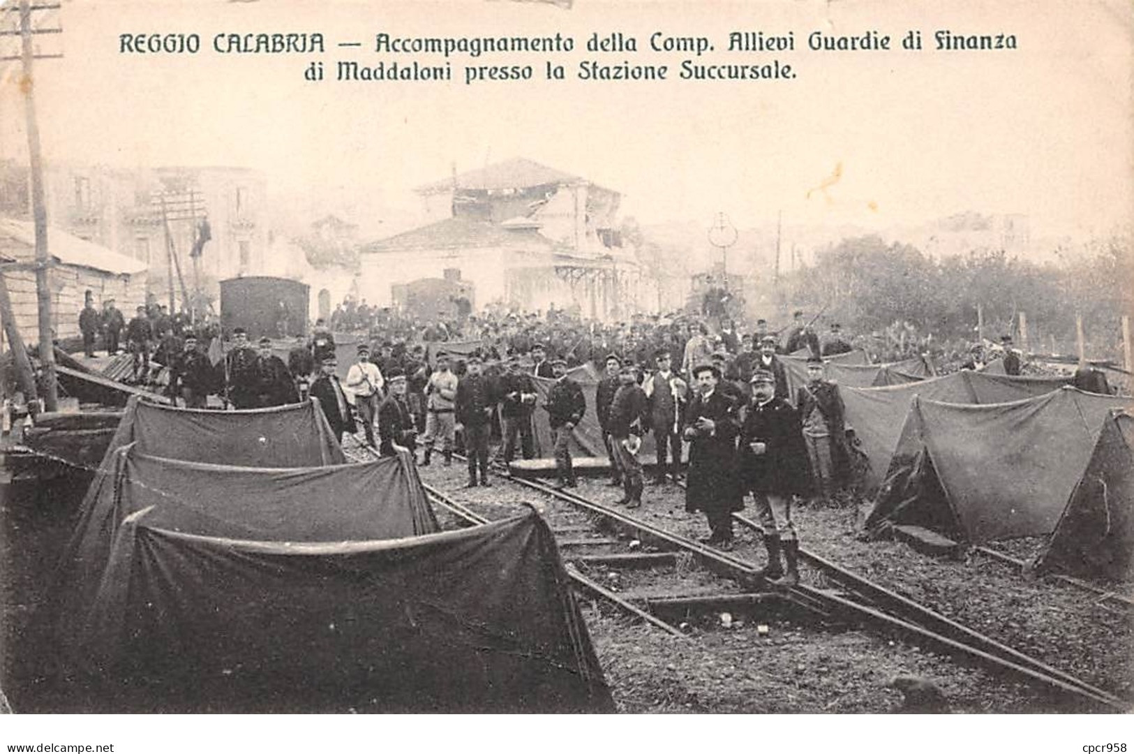 Italie - N°63609 - Reggio Calabria - Accompagnamento Della Camp ... Stazione Succursale - Carte Pliée Vendue En L'état - Andere & Zonder Classificatie