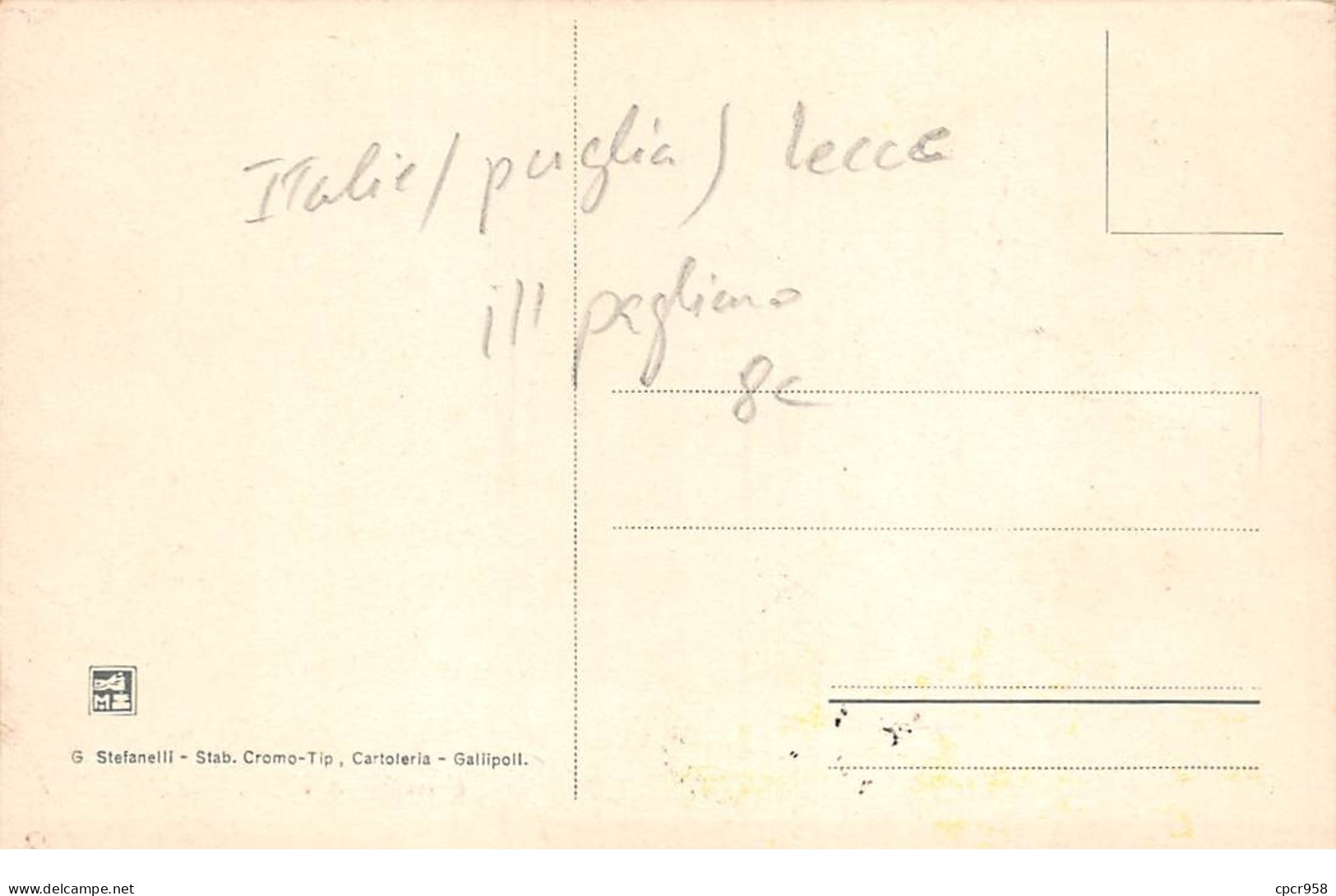 Italie - N°65348 - LECCE - Gallipoli Mare Piccolo E Borgo - Illustrateur Pagliano - Lecce