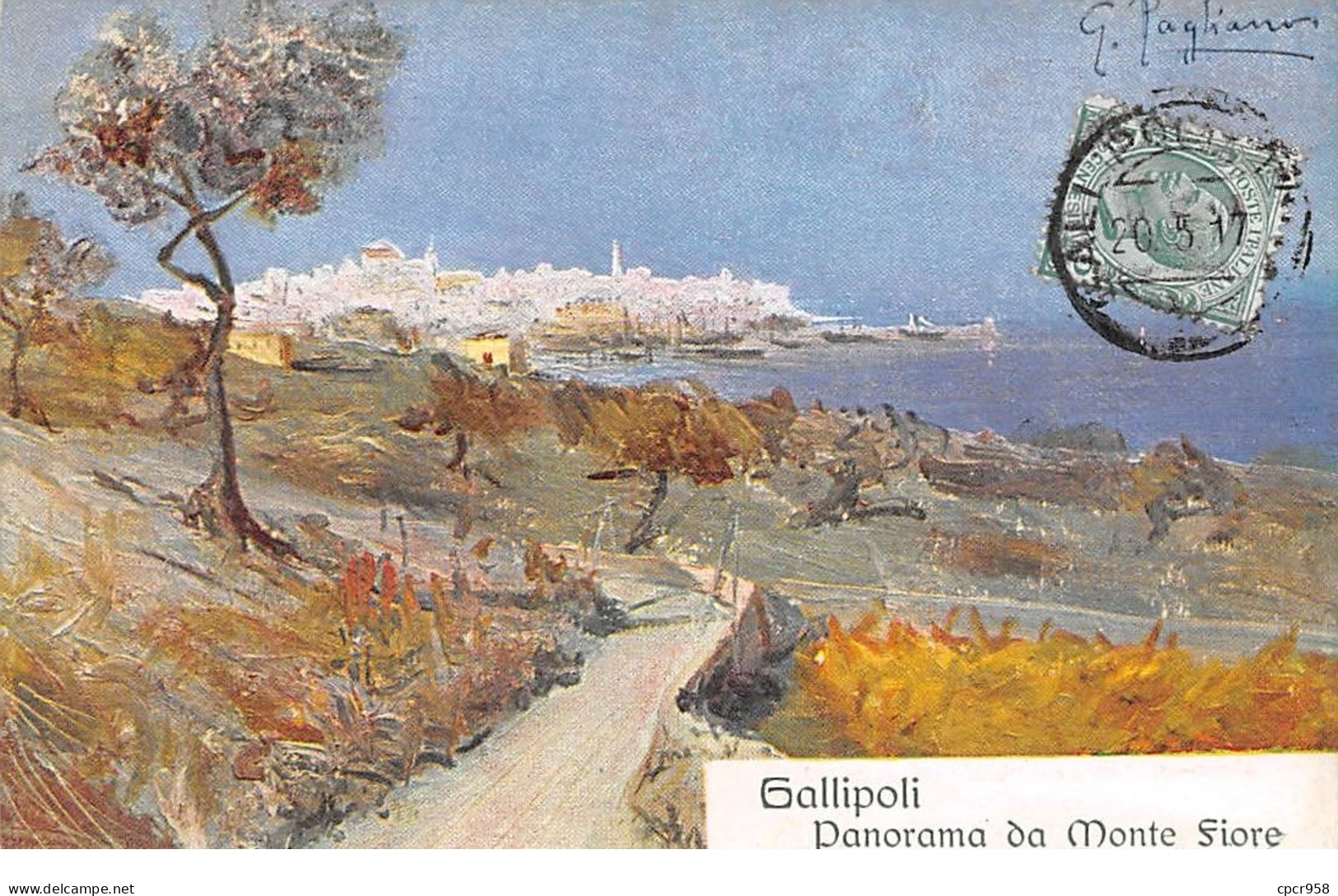 Italie - N°65344 - LECCE - Gallipoli Panorama Da Monte Fiore - Illustrateur Pagliano - Lecce