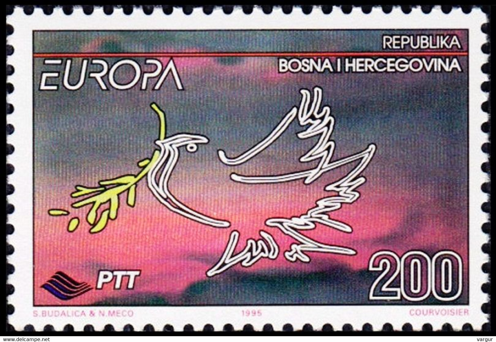 BOSNIA & HERZEGOVINA 1995 EUROPA: Peace And Freedom, MNH - 1995