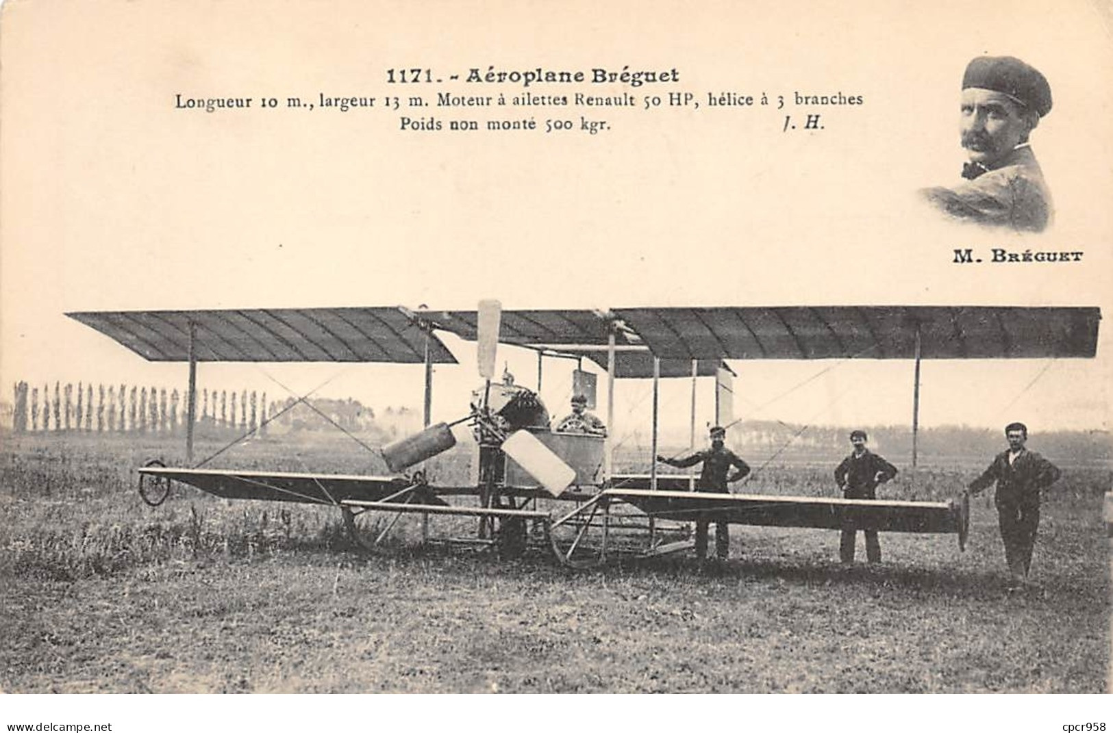 Aviation - N°66462 - Aéroplane Bréguet - ....-1914: Précurseurs