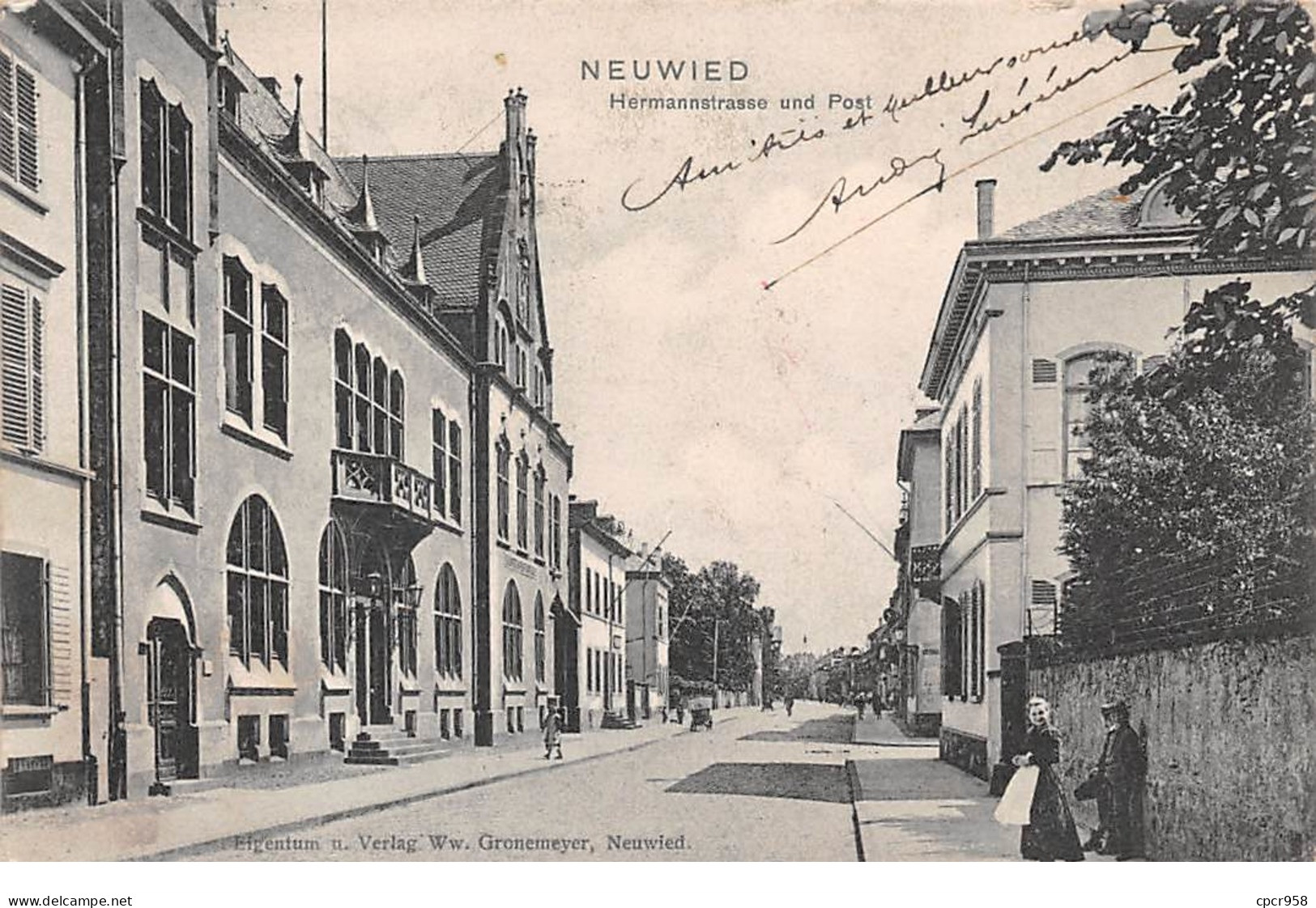 Allemagne - N°65320 - NEUWIED - Hermannstrasse Und Post - Neuwied