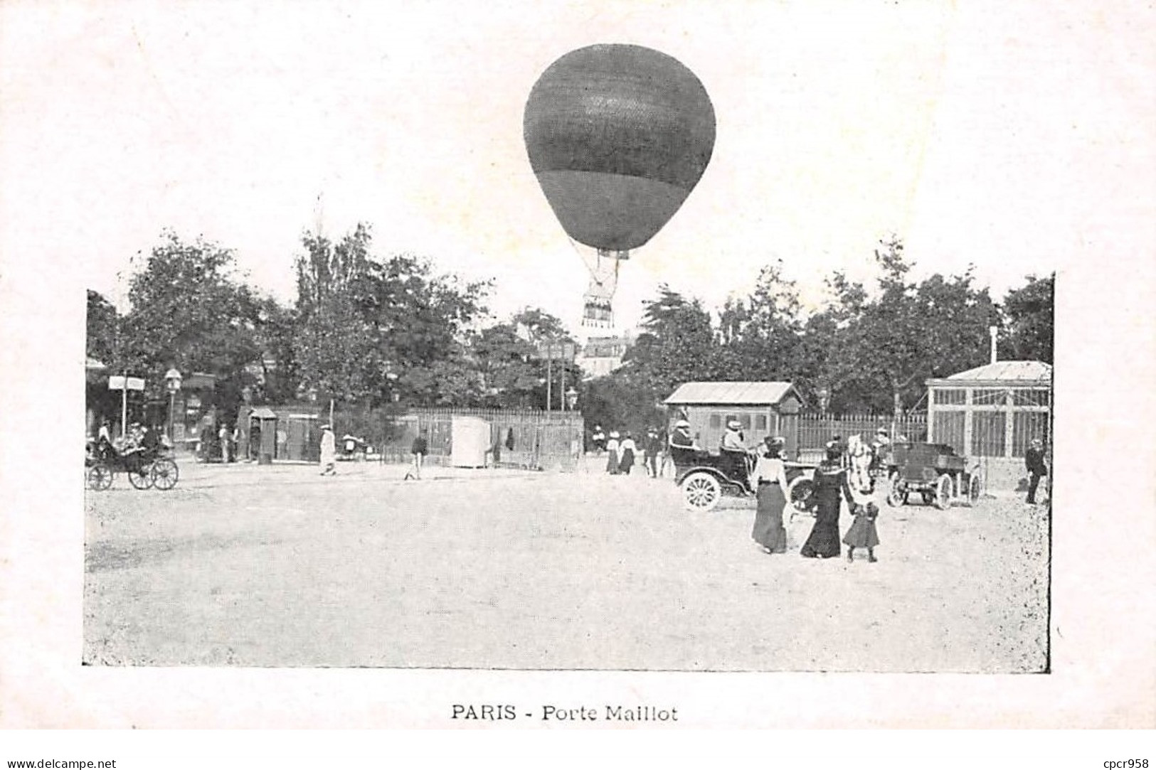 Transports - N°64320 - Ballon - Paris - Porte Maillot - Fesselballons