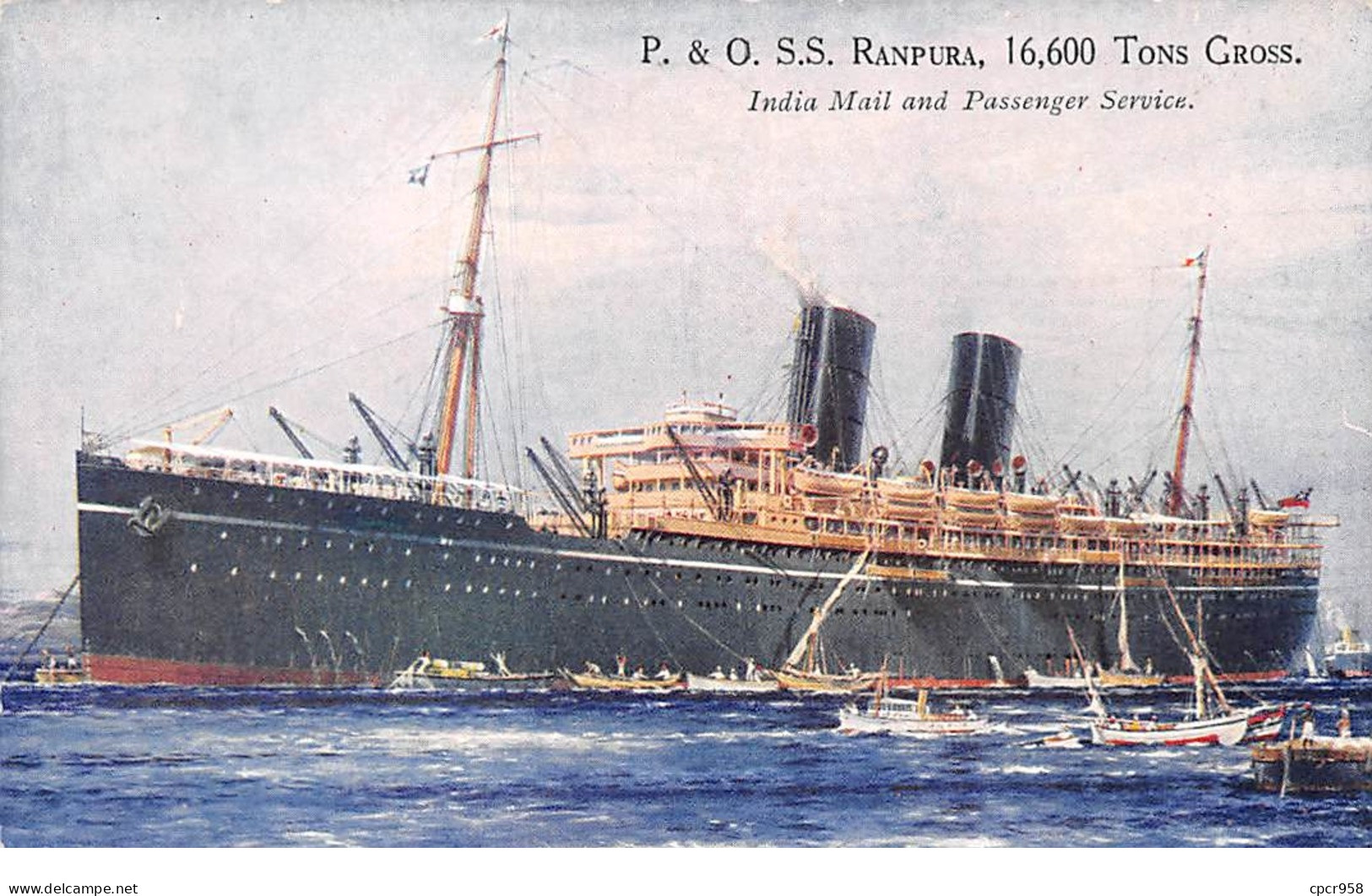 Bateaux - N°67079 - P & O. S.S. Ranpura - India Mail And Passenger Service - Paquebots