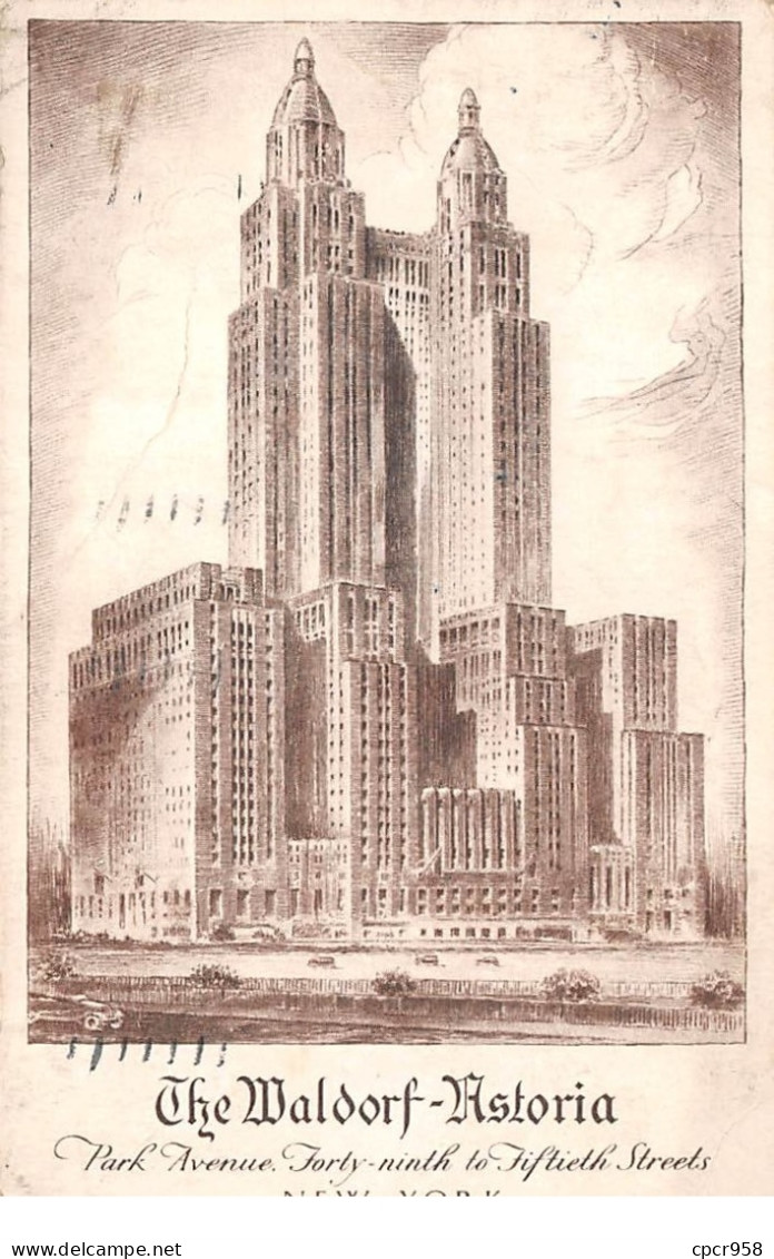 Etats-Unis - N°65787 - The Waldorf Historia - Park Avenue - New-York - Altri Monumenti, Edifici