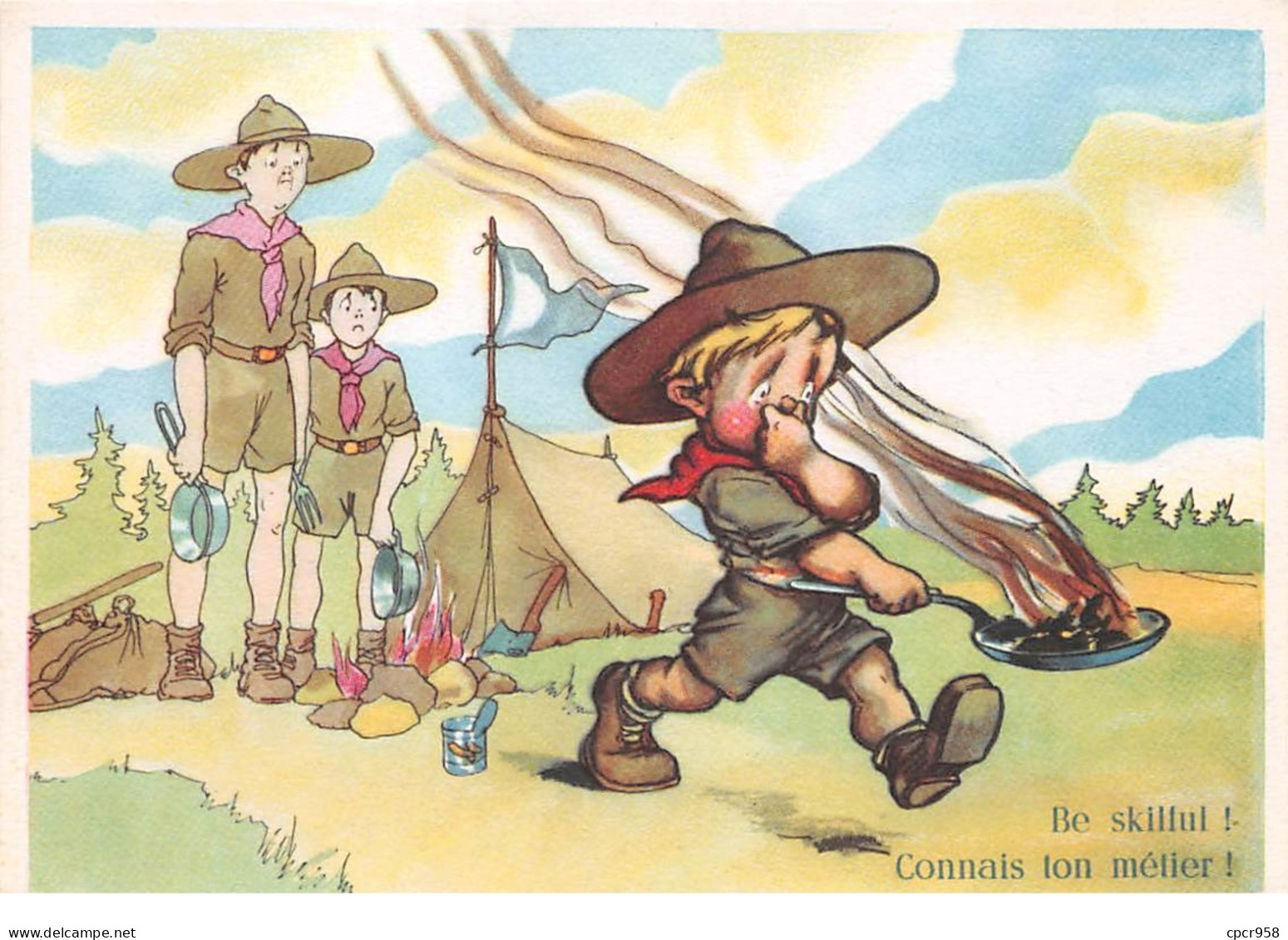 Scoutisme - N°65668 - Connais Ton Métier - Scout Ayant Fait Cramé Le Repas - Scoutisme