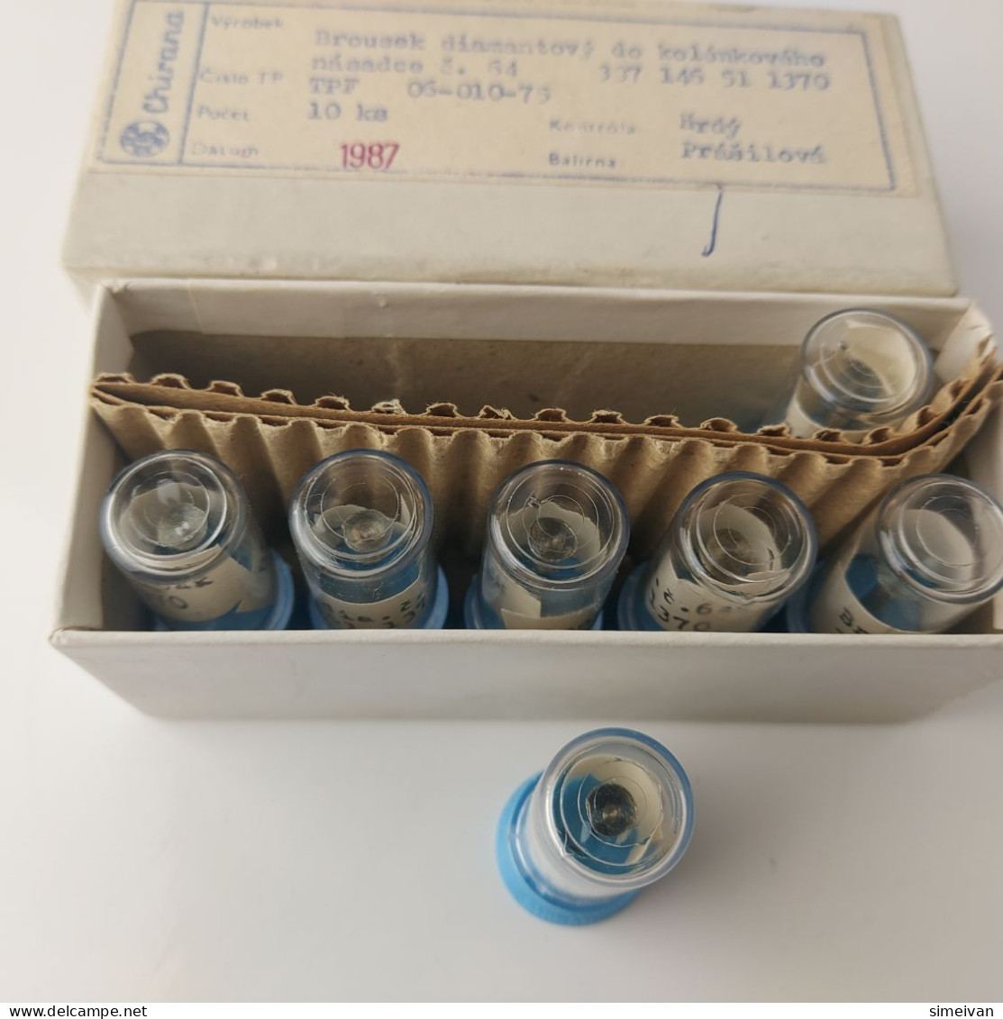 Diamond Bur Chirana Vintage Dental Rotary Drill Tool Czechoslovakia #5533 - Antiek Gereedschap
