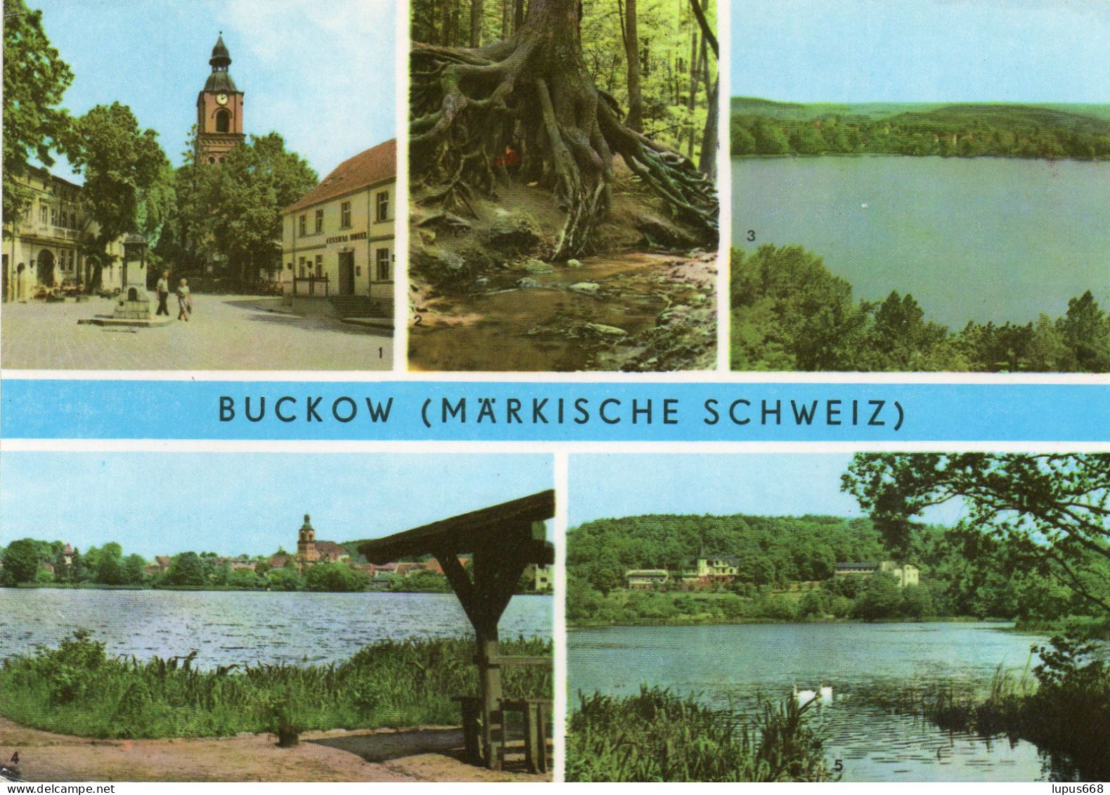 R BRD- Bb: 15 377 Buckow/ Märkische Schweiz  5 Bilder - Buckow