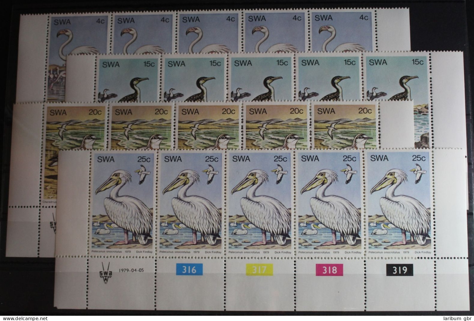 Namibia Südwestafrika 458-461 Postfrisch Als 5er Streifen #FU473 - Namibië (1990- ...)