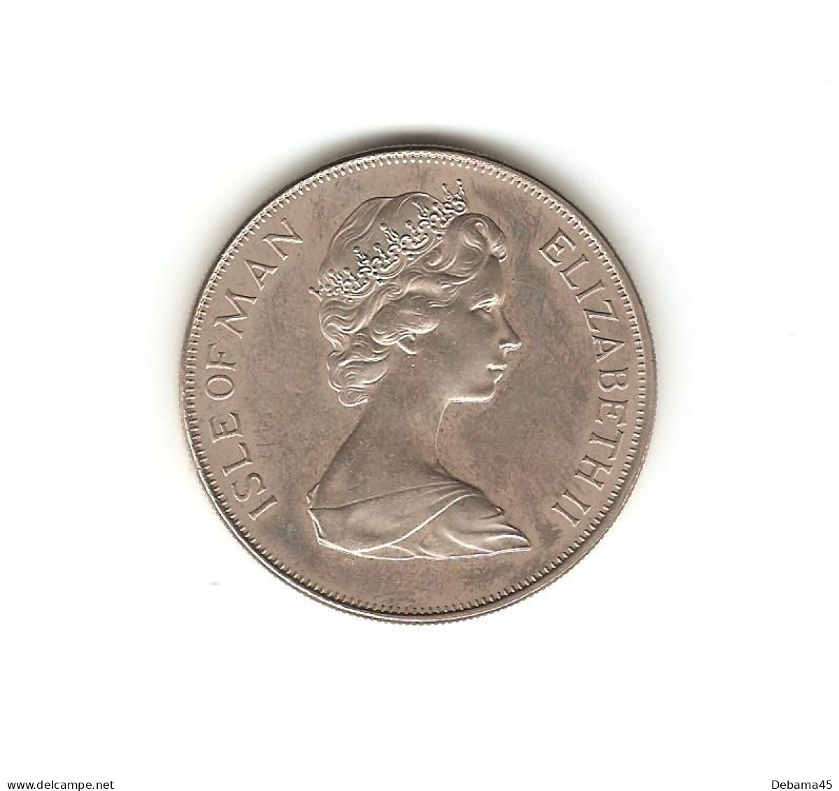 588/ ILE DE MAN : Elizabeth II : 1 Crown 1978 (copper-nickel - 28,56 Grammes) 25ème Anniversaire Du Couronnement - Île De  Man