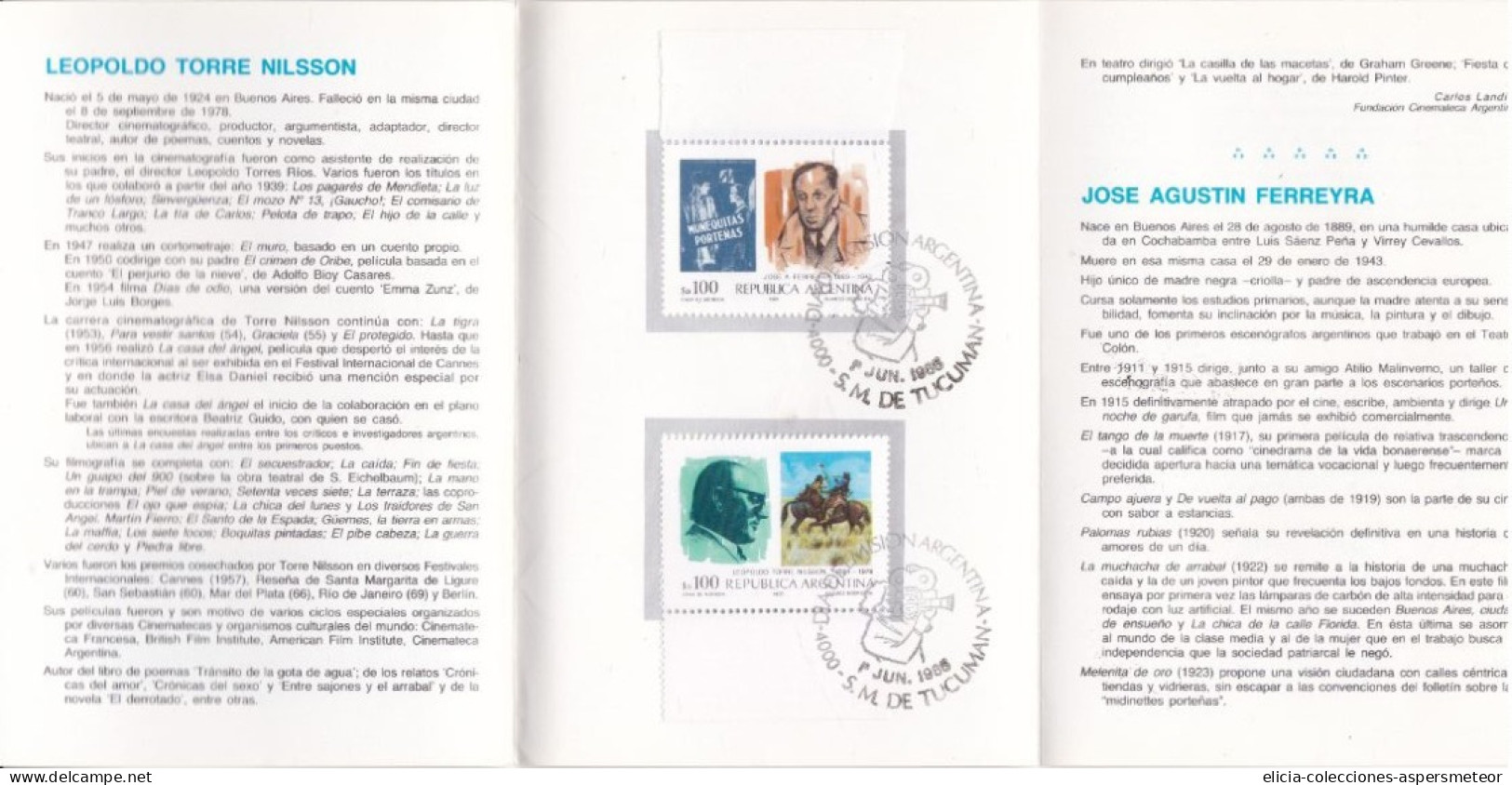 Argentina - 1985 - Booklet - Collection Of Argentine Postage Stamps ENCOTEL - Philatelique Service - Caja 30 - Cuadernillos