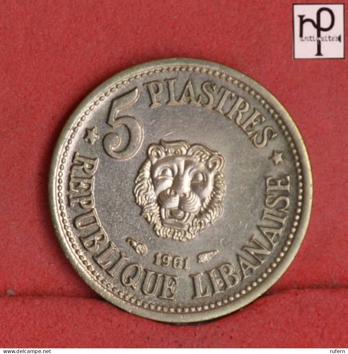 LEBANON 5 PIASTRES 1961 -    KM# 21 - (Nº58877) - Liban