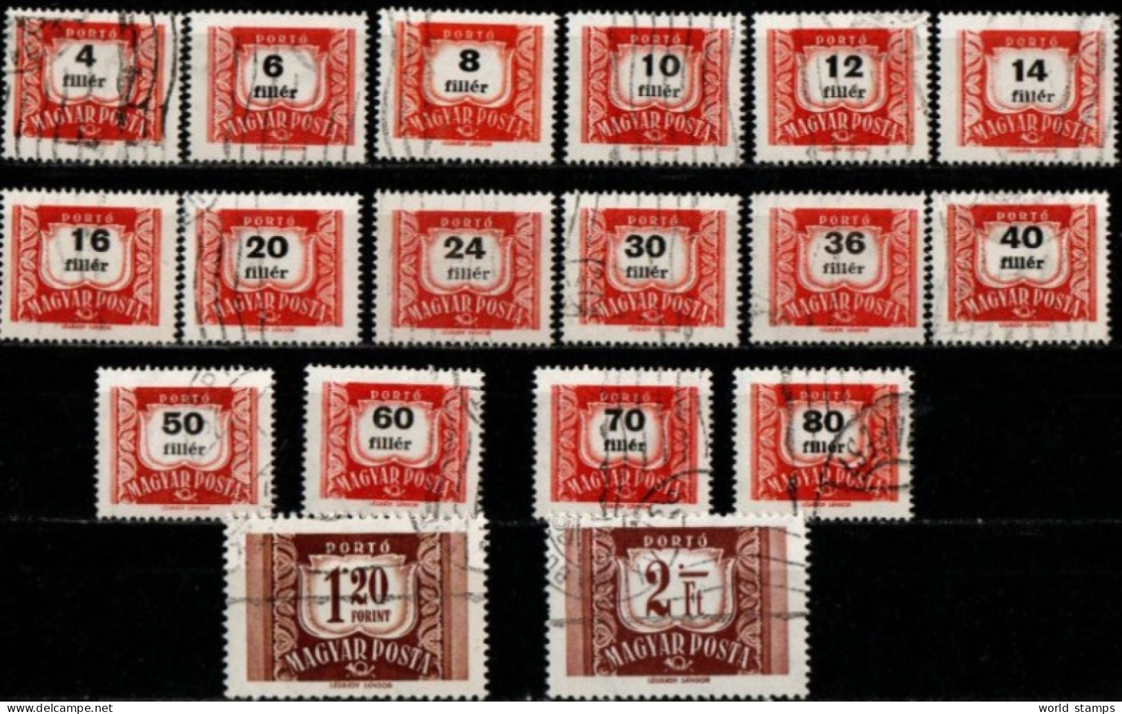 HONGRIE 1958-9 O - Postage Due