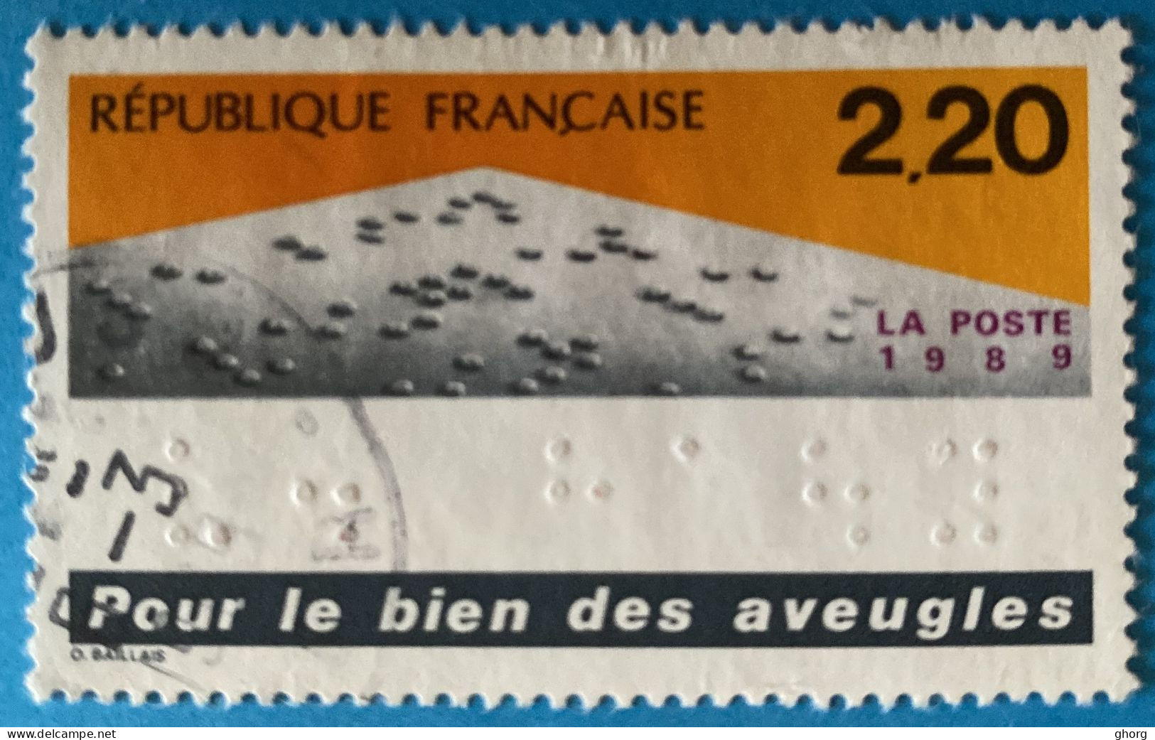 France 1989  : Pour Le Bien Des Aveugles N° 2562 Oblitéré - Used Stamps