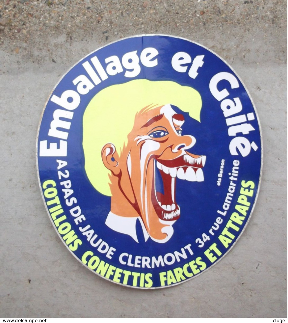 63 - CLERMONT FERRAND - Magasin Emballage Et Gaité / Farce Et Attrape - Carnaval - Stickers