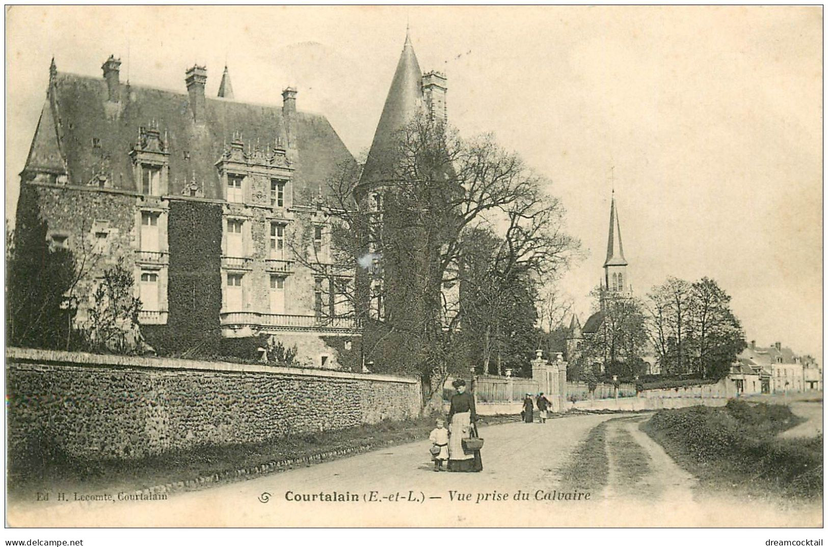 28 COURTALAIN. Vue Prise Du Calvaire 1905 - Courtalain