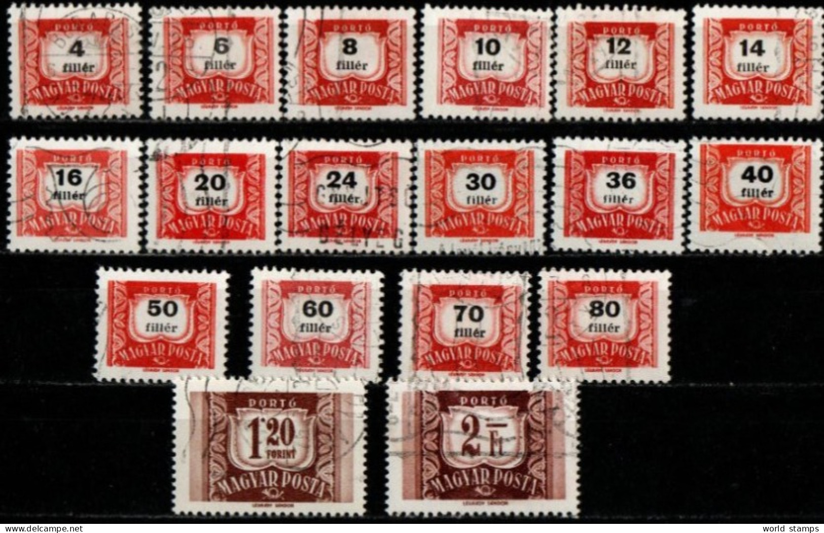 HONGRIE 1958-9 O - Impuestos