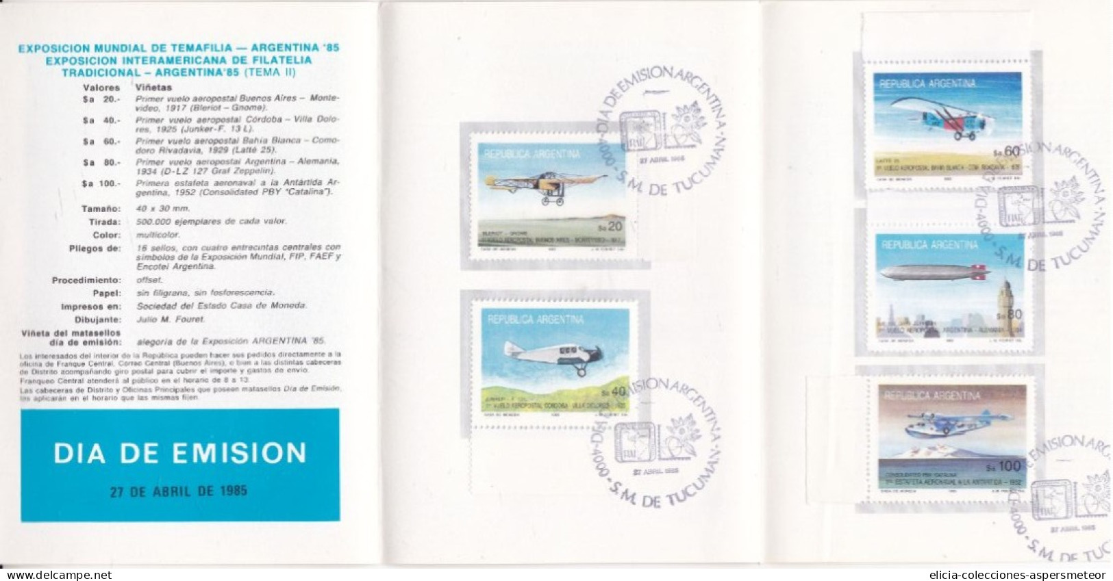 Argentina - 1985 - Booklet - Collection Of Argentine Postage Stamps ENCOTEL - Philatelique Service - Caja 30 - Booklets