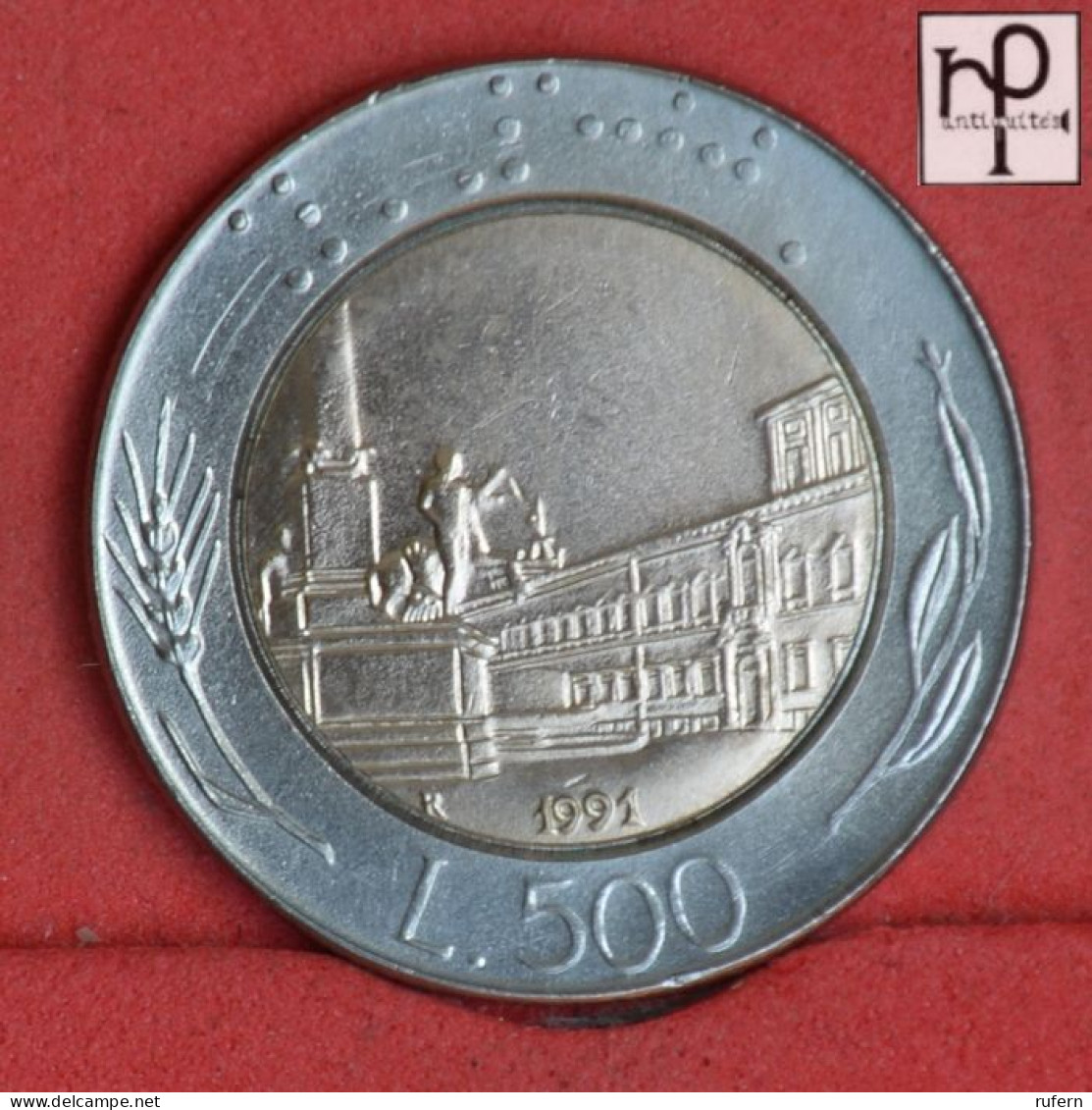 ITALY 500 LIRE 1991 -    KM# 111 - (Nº58892) - 500 Lire