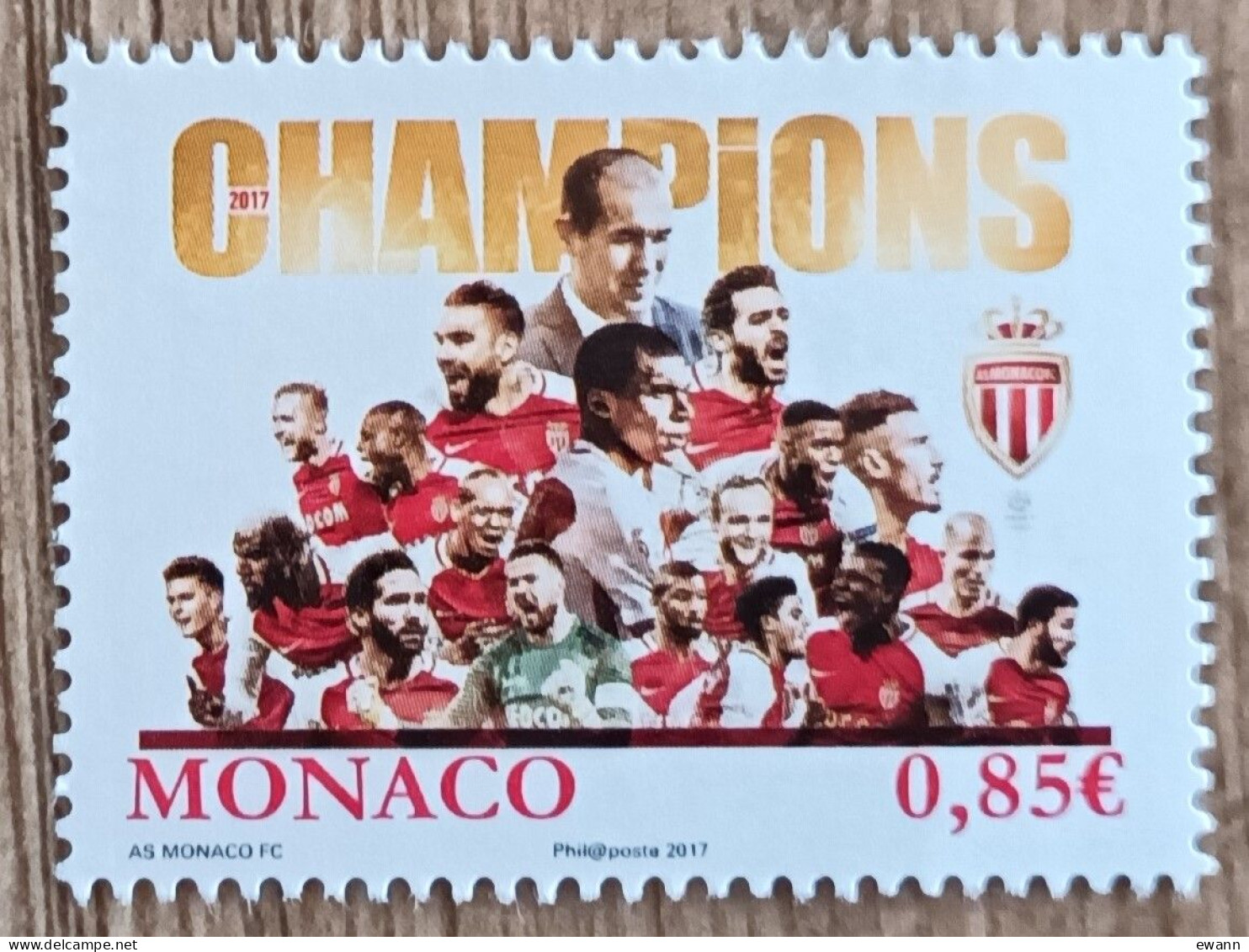 Monaco - YT N°3111 - AS Monaco Football Club, Vainqueur De La Coupe De France  - 2017 - Neuf - Unused Stamps