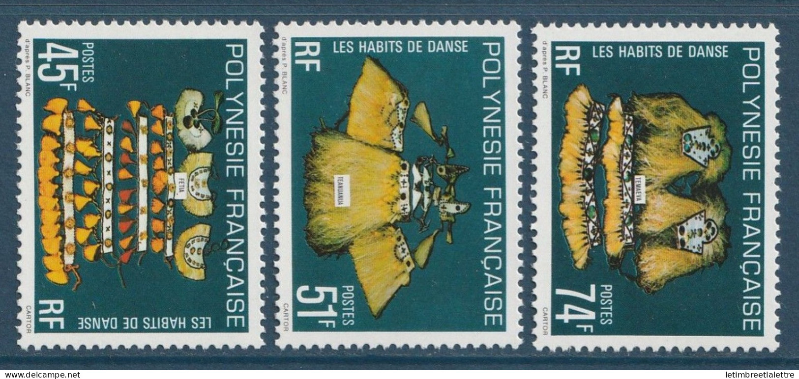 Polynésie - YT N° 138 à 140 ** - Neuf Sans Charnière - 1979 - Unused Stamps