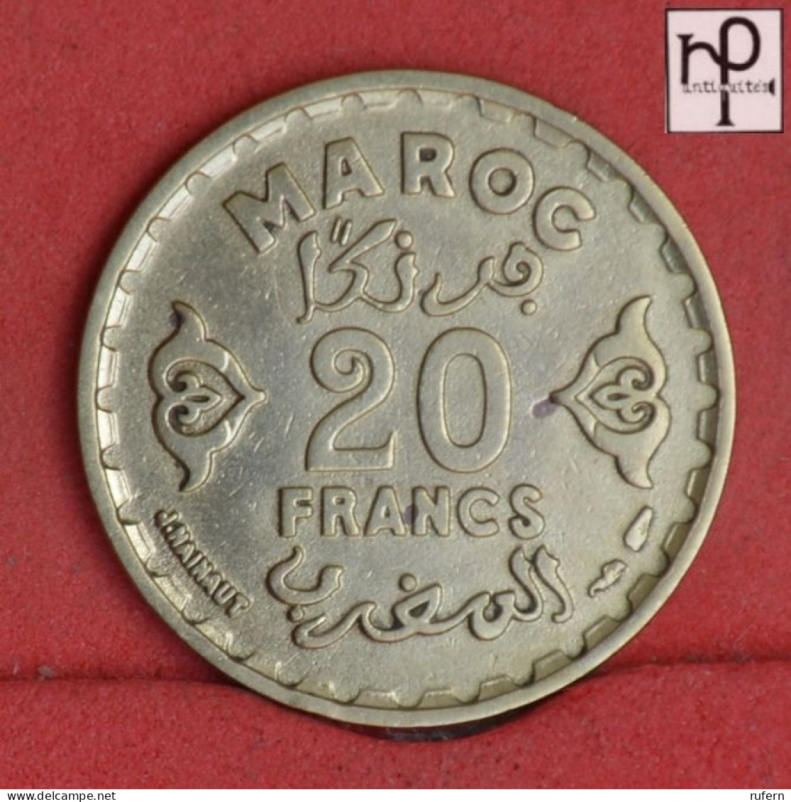 MOROCCO 20 FRANCS 1371 -    Y# 50 - (Nº58901) - Marokko