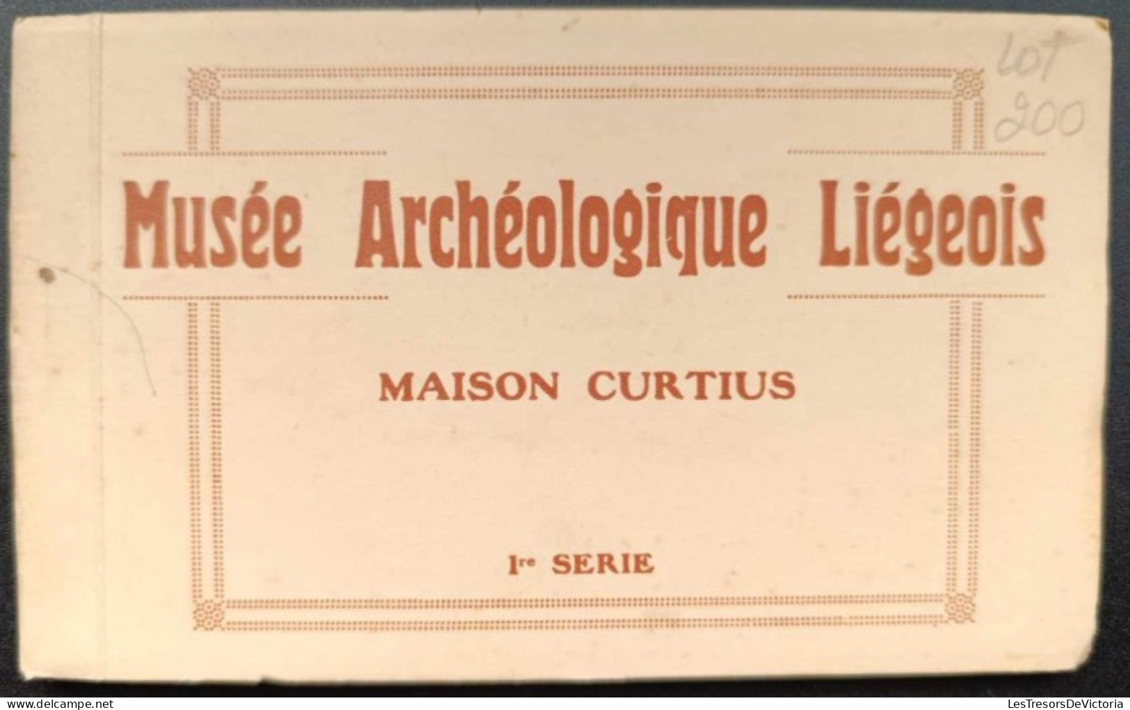 Carnet De Cartes Postales Anciennes Complet - Belgique - Liège - Musée Archéologique Liègeois - Maison Curtius - Liege