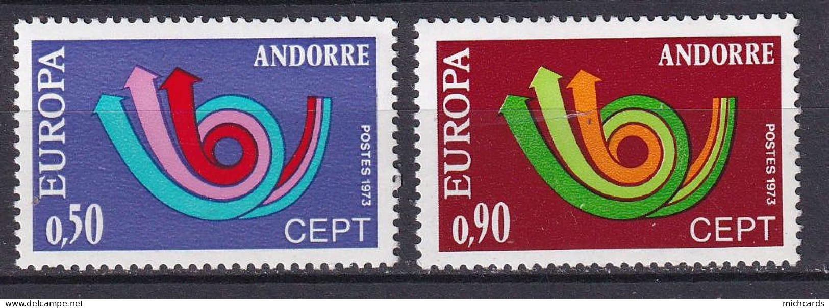 169 ANDORRE 1973 - Y&T 226/27 - Europa - Neuf ** (MNH) Sans Charniere - Nuevos