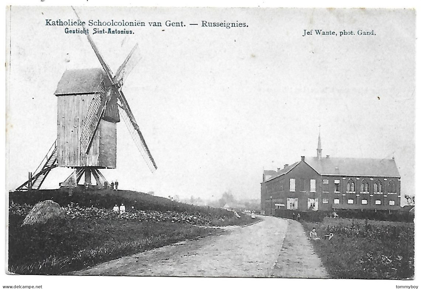 CPA Russeignies, Katholieke Schoolcoloniën Van Gent, Gesticht Sint-Antonius - Kluisbergen