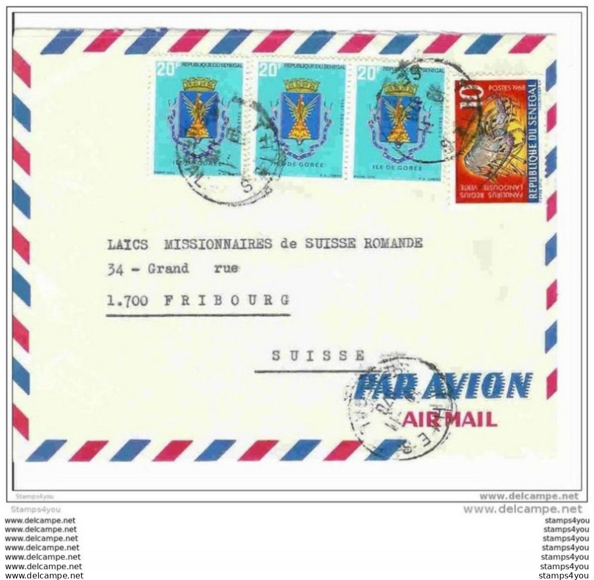 62 - 23 - Lettre Envoyée Du Sénégal En Suisse - 1970 - Senegal (1960-...)