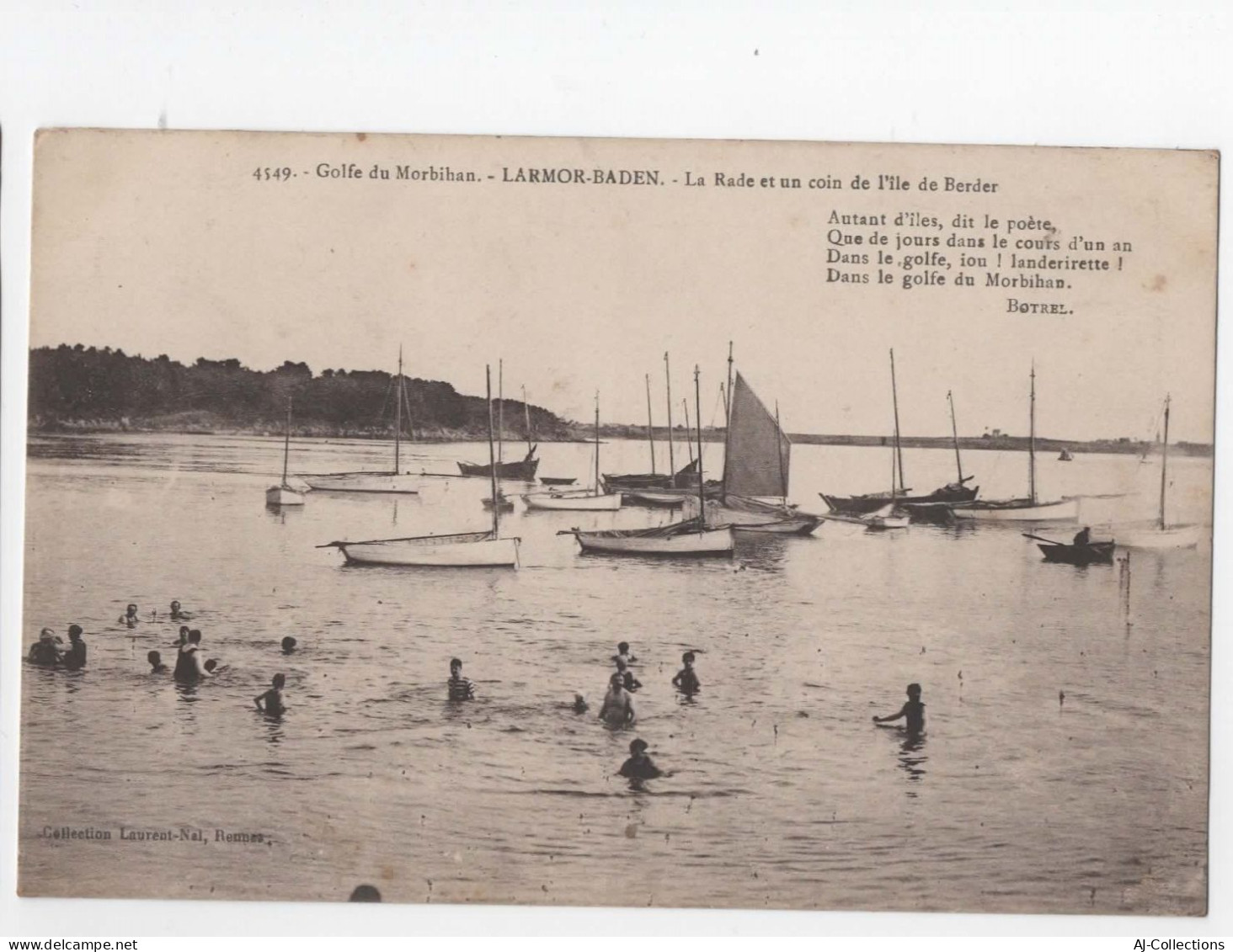 AJC - Larmor Baden - La Rade Et Un Coin De L'ile De Berder - Larmor-Plage