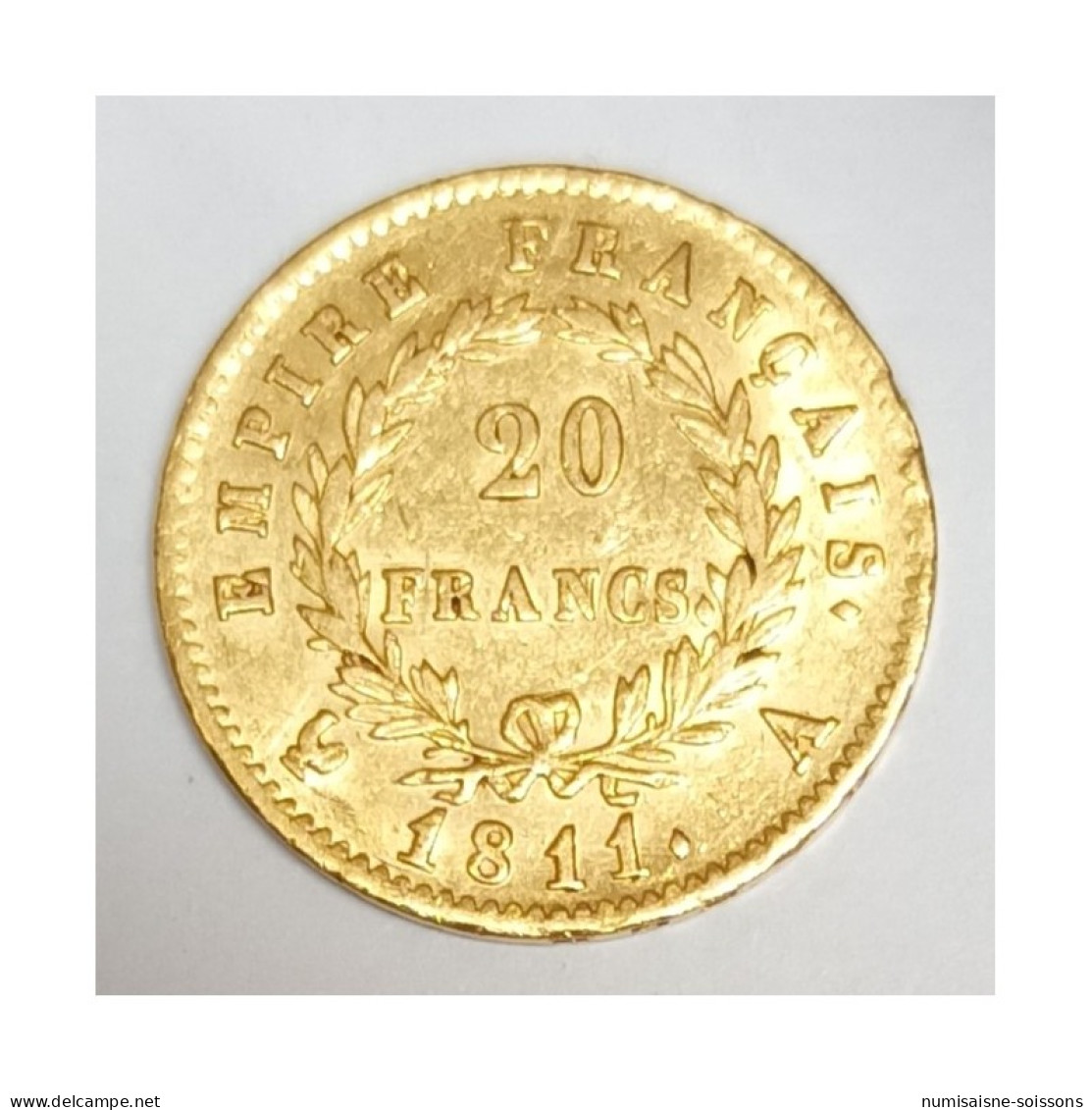 GADOURY 1025 - 20 FRANCS 1811 A - Paris - NAPOLÉON 1er - REVERS EMPIRE - KM 695 - TTB+ - 20 Francs (gold)