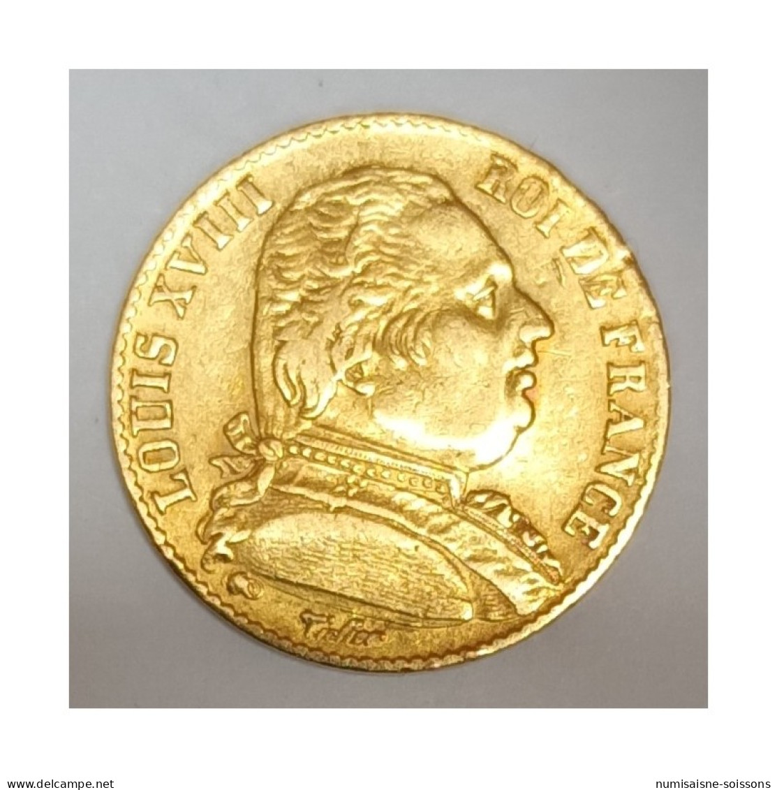 GADOURY 1026 - 20 FRANCS 1814 A - OR - LOUIS XVIII - BUSTE HABILLE - KM 706.1 - TTB - 20 Francs (gold)