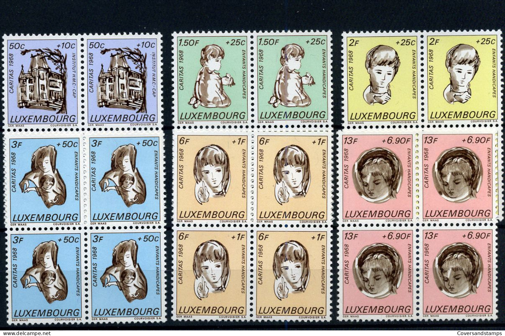 Luxembourg - 729/34 En Bloque De 4 - MNH ** - Unused Stamps
