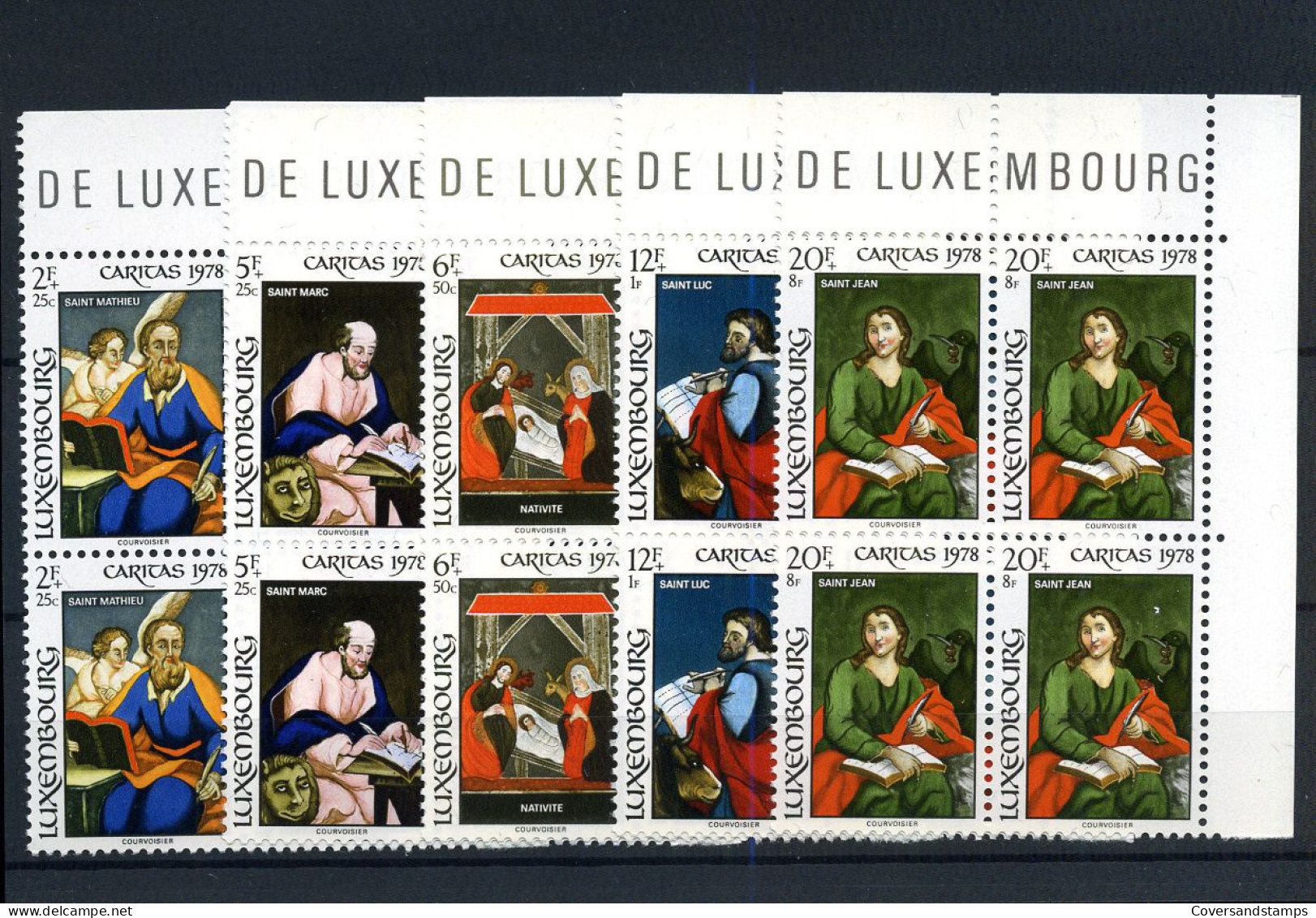 Luxembourg - 926/30 En Bloque De 4 - MNH ** - Caritas 1978 - Unused Stamps