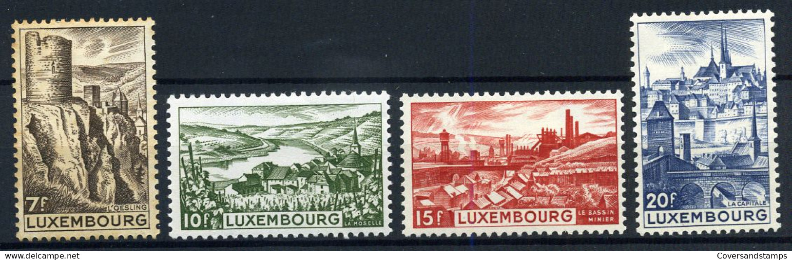 Luxembourg - 406/09 - MH * (406 Met Ouderdomsvlekjes / 406 Avec Tache De Vieillesse) - Unused Stamps