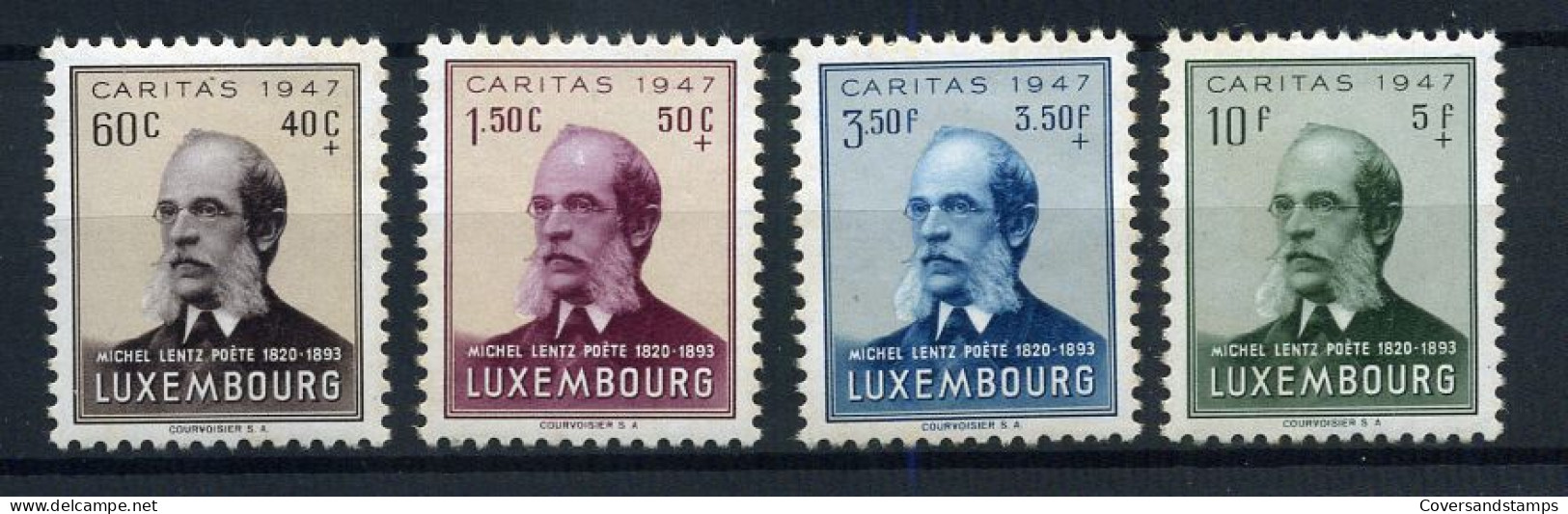Luxembourg - 402/05 - MH * - Caritas 1947 - Unused Stamps