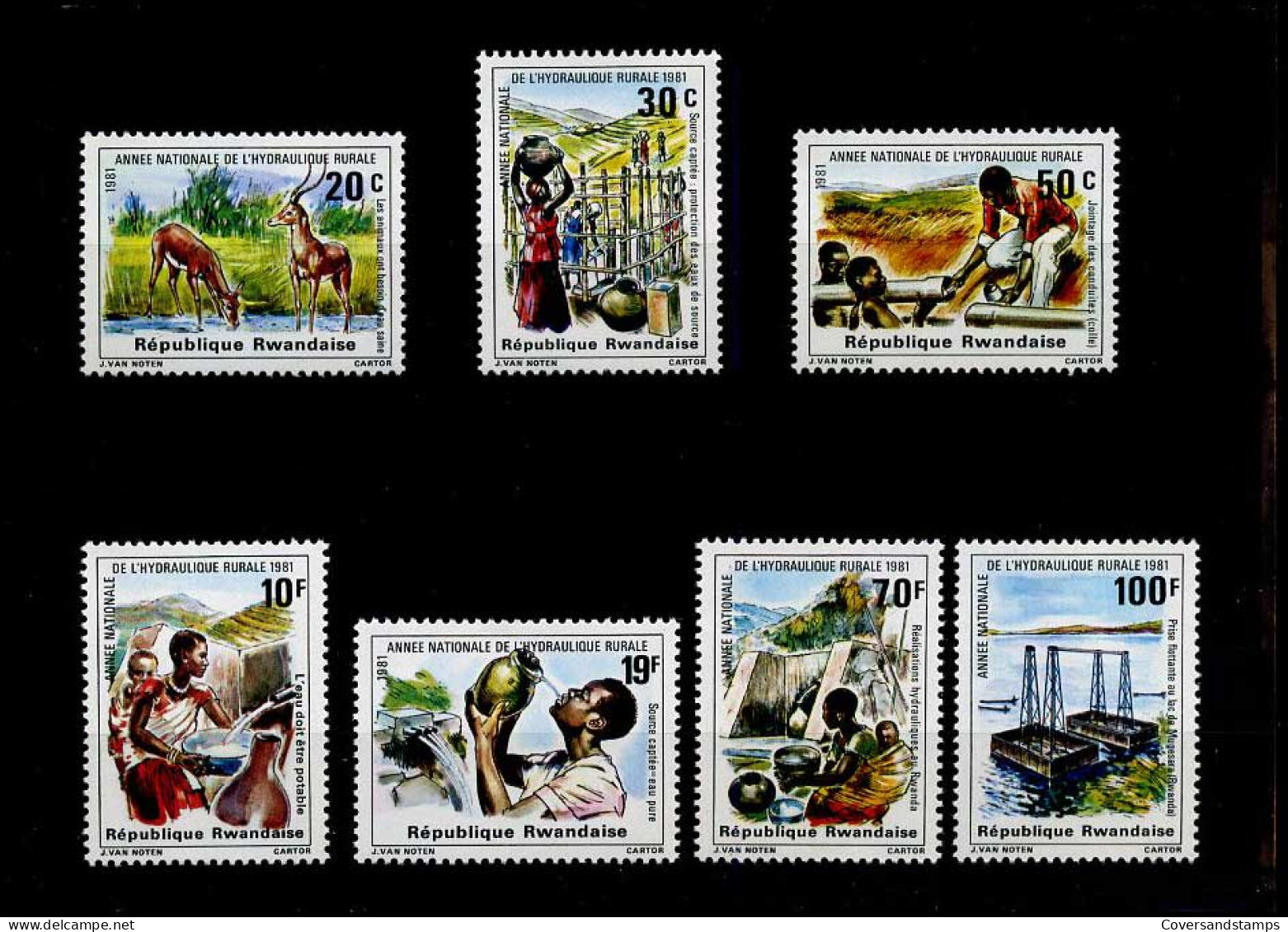 Rwanda - 1087/93 - MNH - Unused Stamps