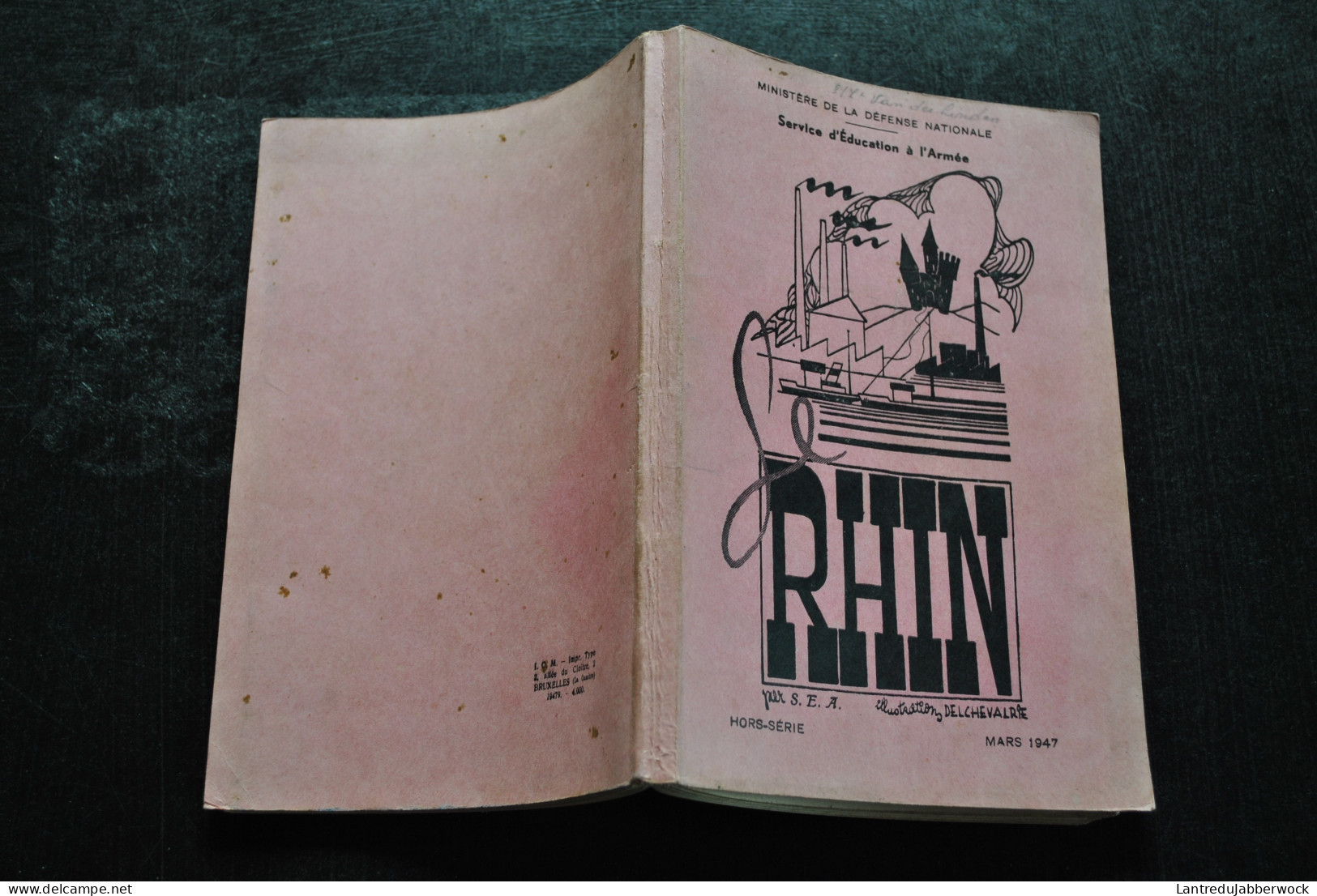 Ministère De La Défense Nationale Service D'éducation à L'armée : Le Rhin Par S.E.A HS 1947 Illustrations Delchevalrie - Französisch