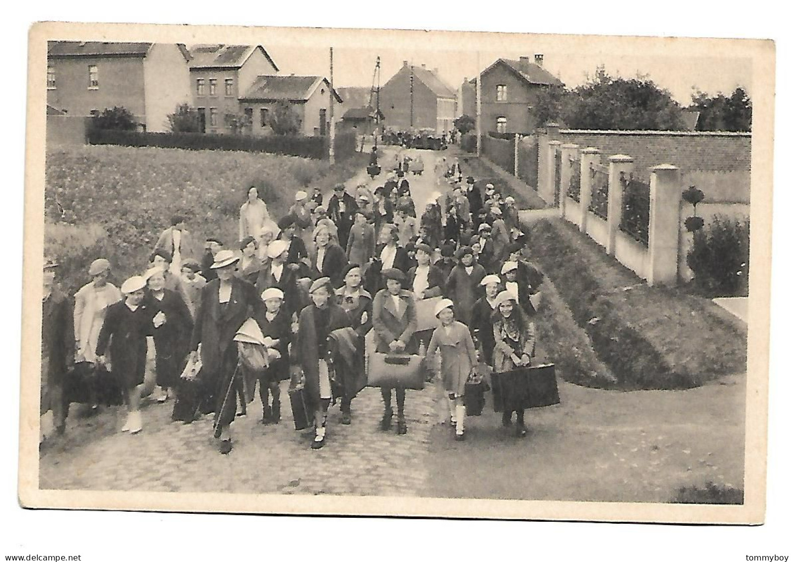 CPA Russeingnie - Katholieke Schoolcoloniën Van Het Bisdom Gent - Op Weg Naar De Villa - Mont-de-l'Enclus