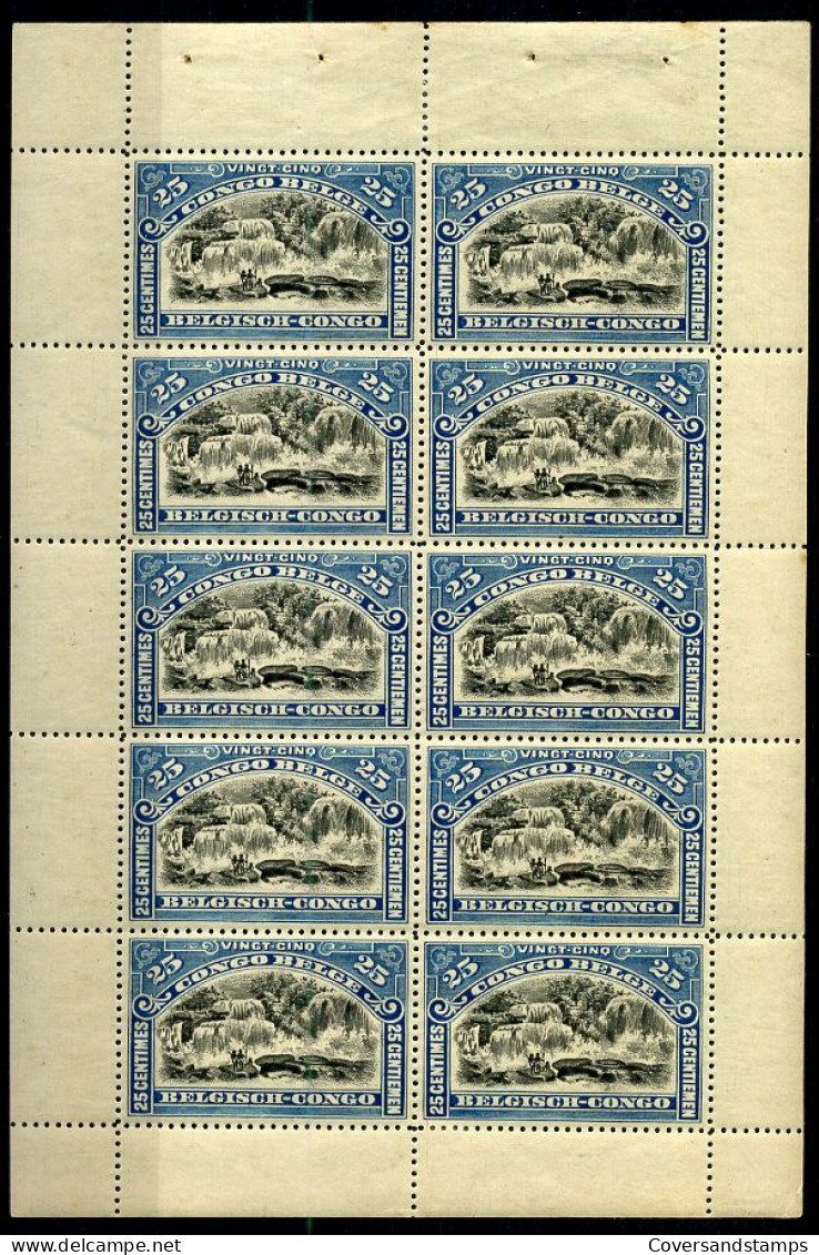 Belgisch Congo - 67 C Paneel - MH * - Unused Stamps