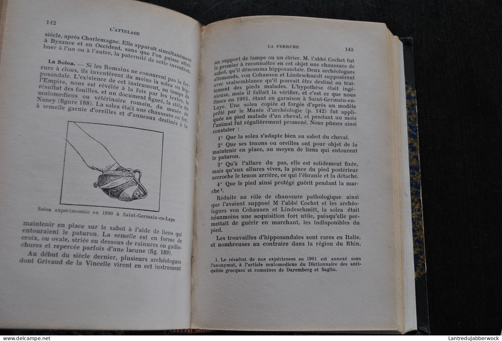 LEFEBVRE DES NOETTES L'attelage Le cheval de selle à travers les âges Contribution à l'histoire de l'esclavage + 500 ill