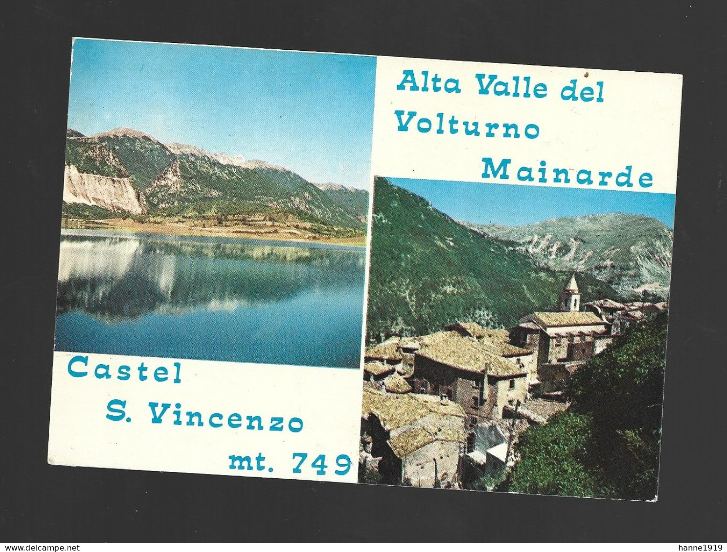 Castel San Vincenzo Alta Valle Del Volturno Mainarde Photo Carte Italia Htje - Isernia